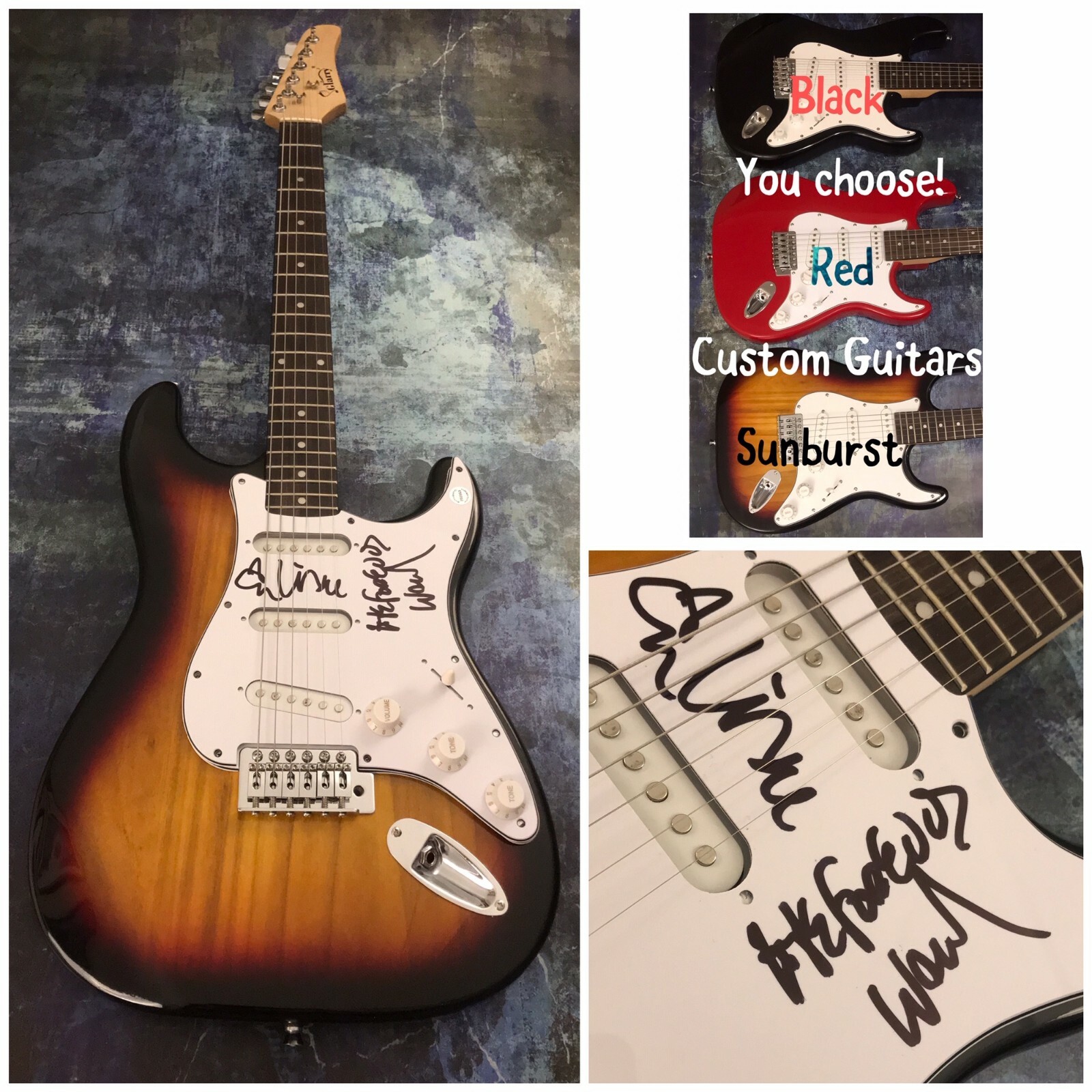 GFA The Revolution * WENDY AND LISA * Signed Electric Guitar PROOF COA