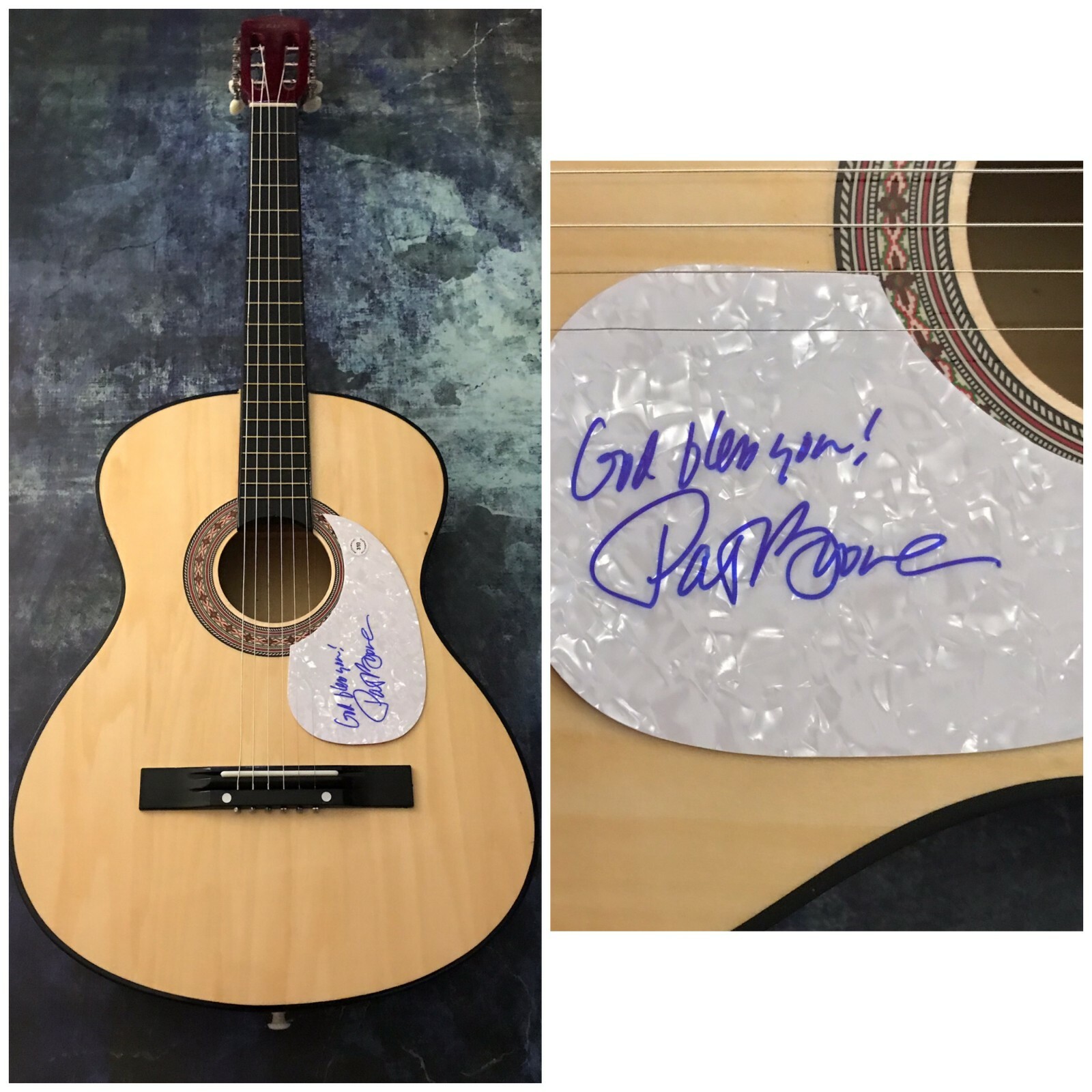 GFA The Chevy Showroom * PAT BOONE * Signed Acoustic Guitar P3 COA
