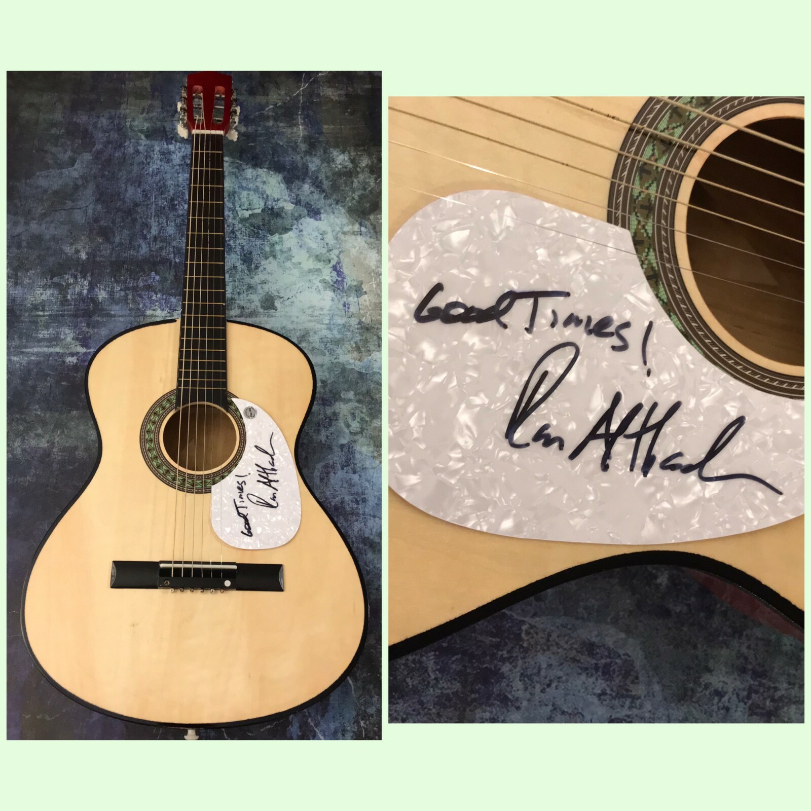 GFA King Harvest Band * RON ALTBACH * Signed Acoustic Guitar R3 COA
