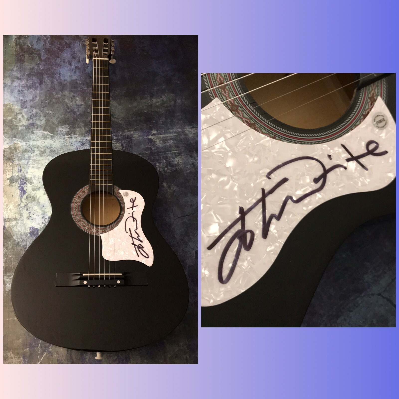GFA BAD ENGLISH MISSING YOU * JOHN WAITE * SIGNED ACOUSTIC GUITAR J5 COA COLLECTIBLE MEMORABILIA