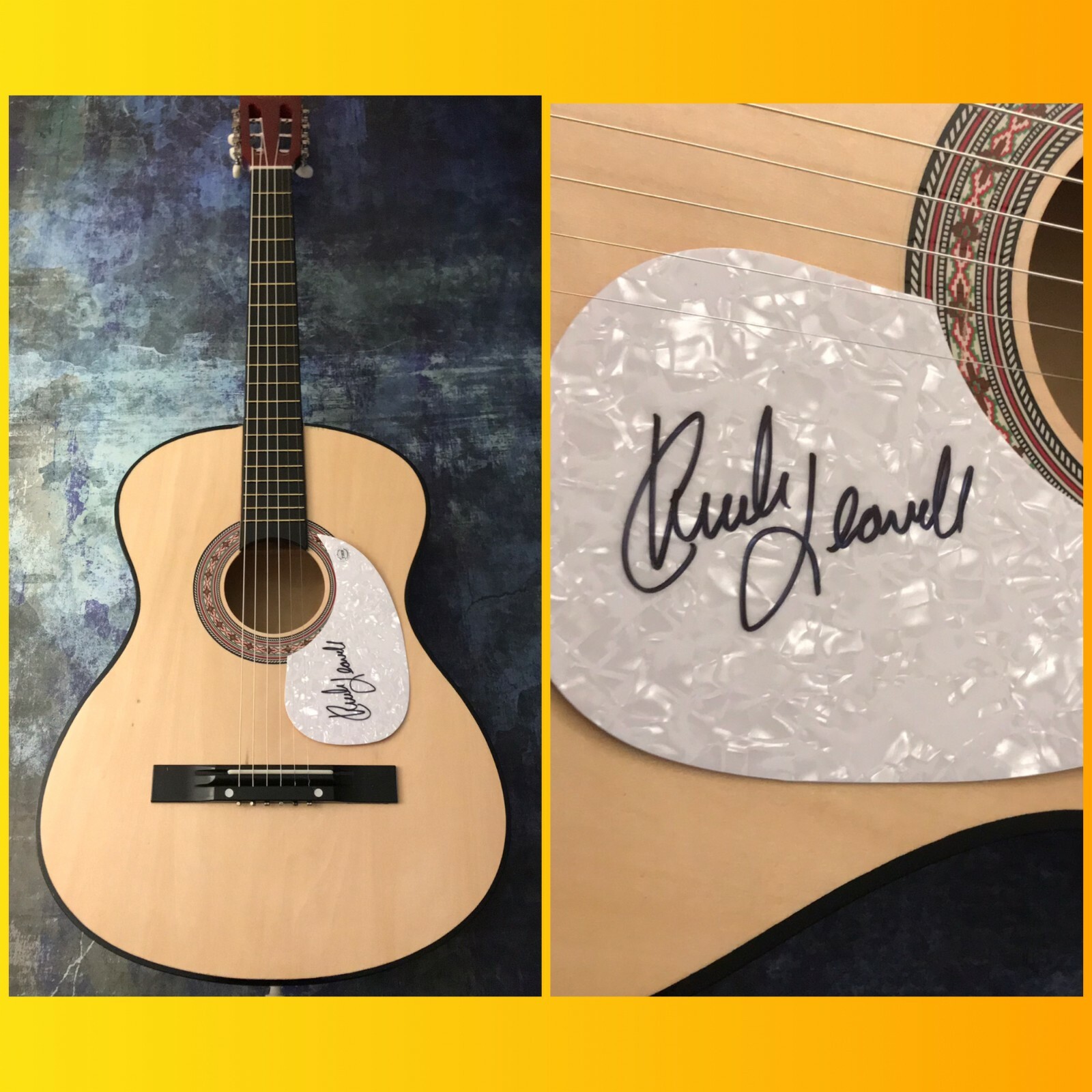 GFA Honky Tonk Woman Star * CHUCK LEAVELL * Signed Acoustic Guitar C2 COA
