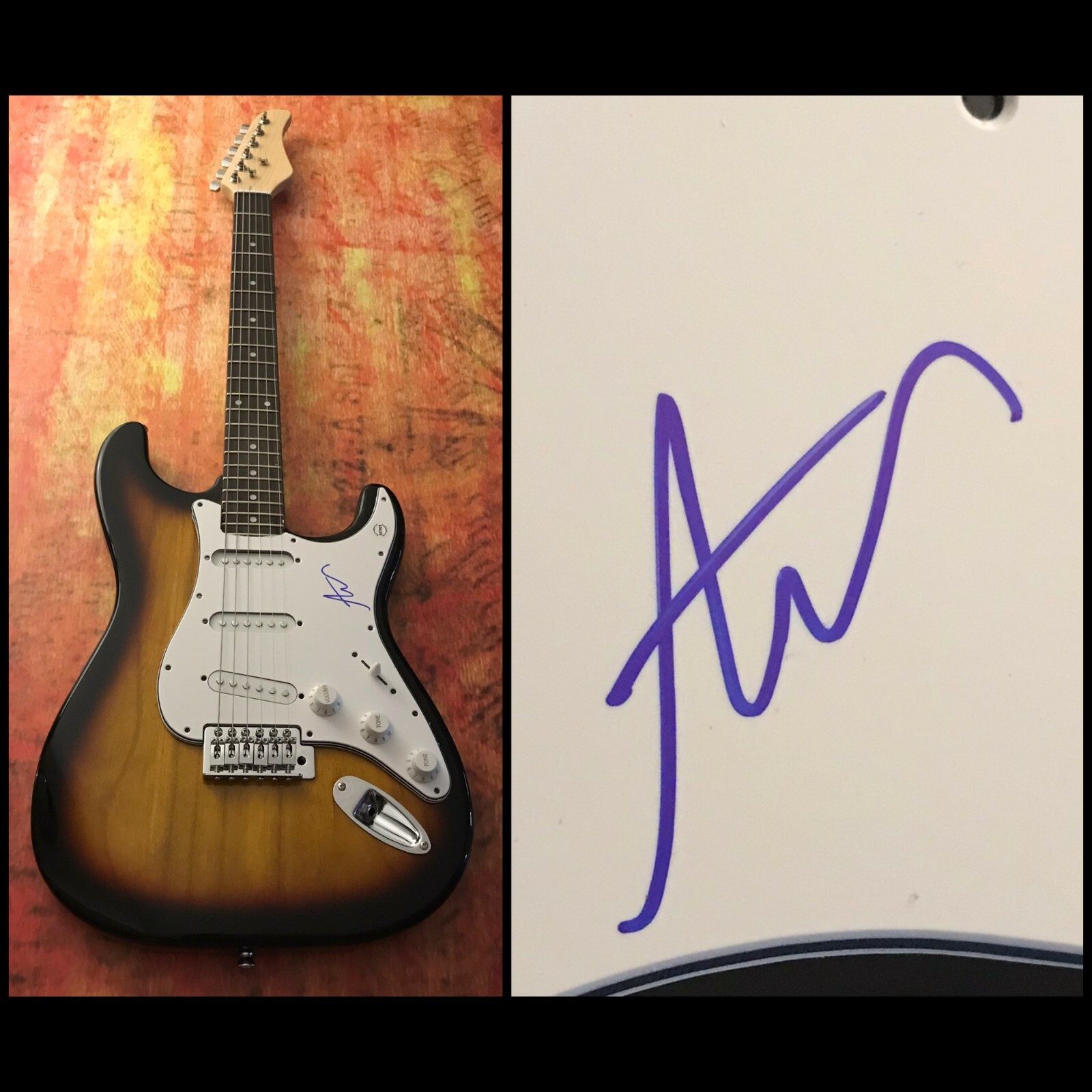GFA Moral of the Story Sexy Star * ASHE * Signed Electric Guitar PROOF A4 COA
