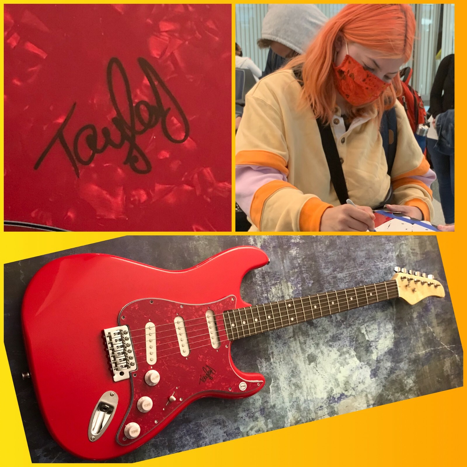 GFA What I Do... Push It Down * TAYLOR JANZEN * Signed Electric Guitar T2 COA