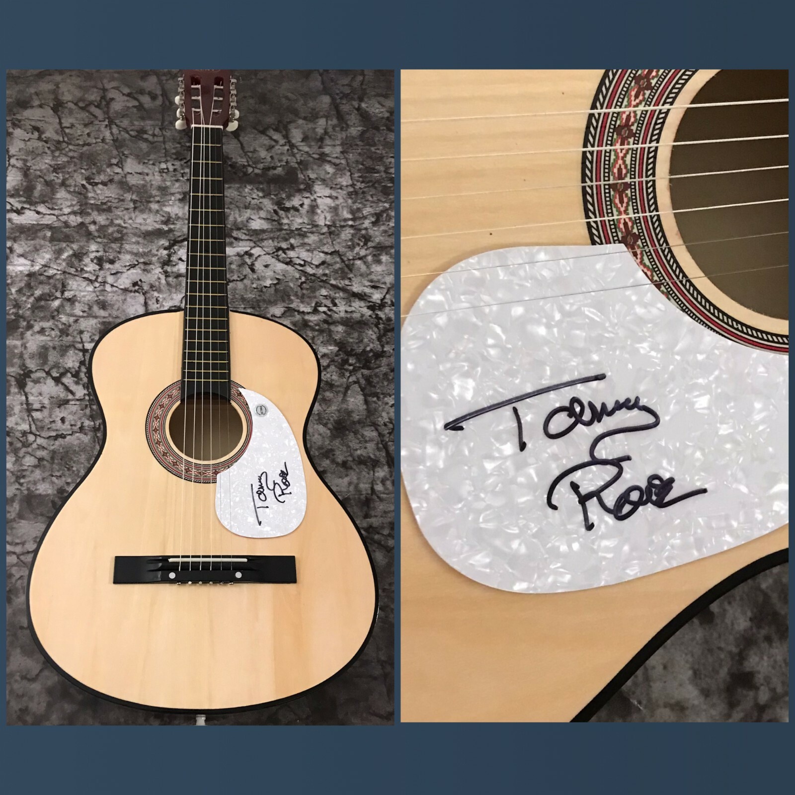 GFA Hooray for Hazel & Sheila * TOMMY ROE * Signed Acoustic Guitar T3 COA