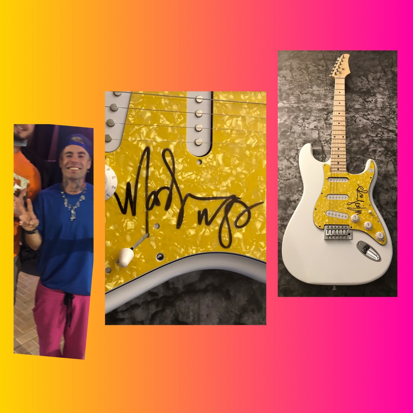 GFA Internet Killed the Rockstar * MOD SUN * Signed Electric Guitar PROOF M1 COA