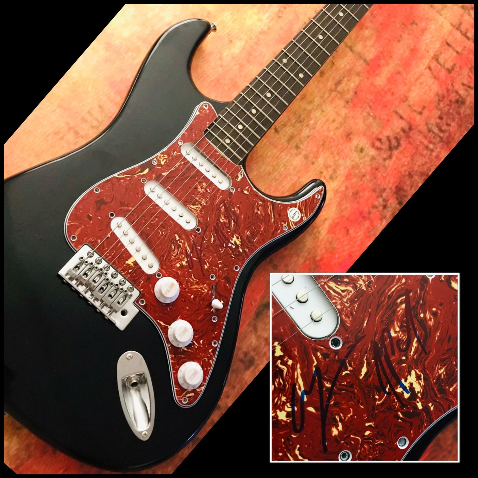 GFA Alex Pall & Andrew Taggart * THE CHAINSMOKERS * Signed Electric Guitar E COA
