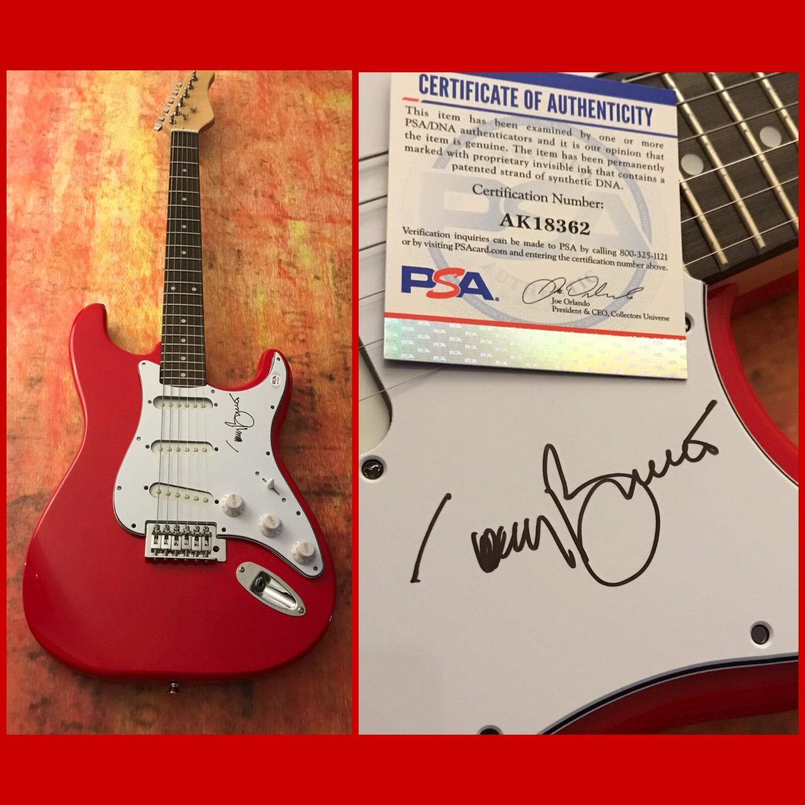 PSA I Left My Heart in San Francisco * TONY BENNETT * Signed Electric Guitar COA
