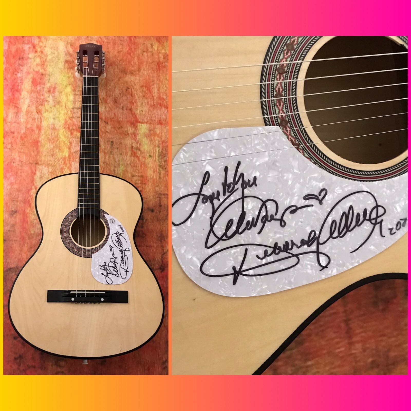 GFA Cheat the Night Baby I Lied * DEBORAH ALLEN * Signed Acoustic Guitar D2 COA
