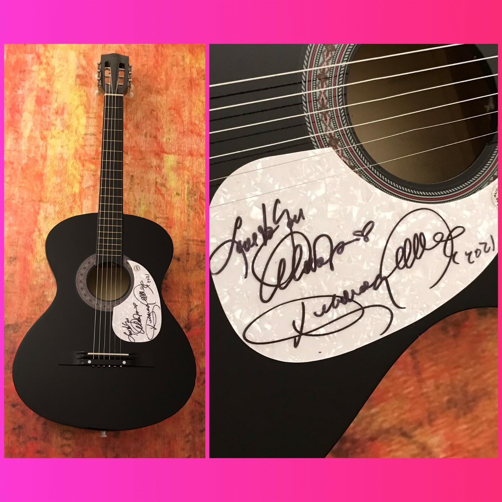 GFA Cheat the Night Baby I Lied * DEBORAH ALLEN * Signed Acoustic Guitar D3 COA
