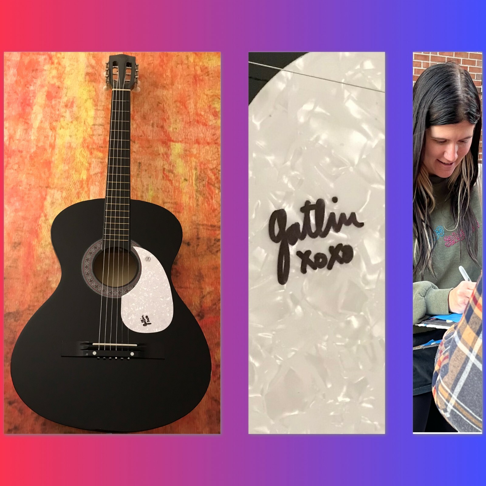 GFA Talking to Myself Singer * GATLIN * Signed Acoustic Guitar PROOF G4 COA
