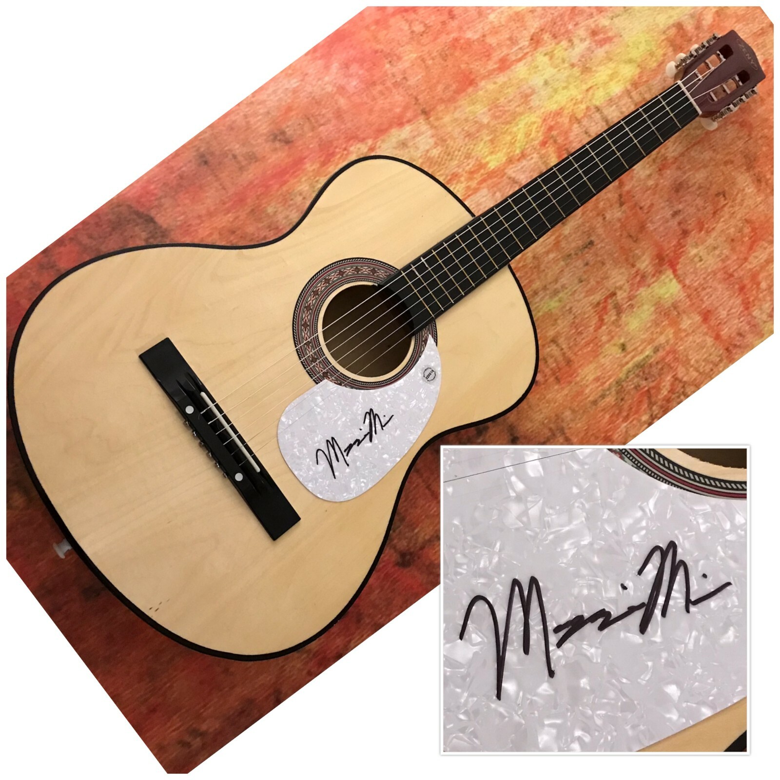 GFA whatdoIsay? Am I Drowning * MAGGIE MILES * Signed Acoustic Guitar M3 COA