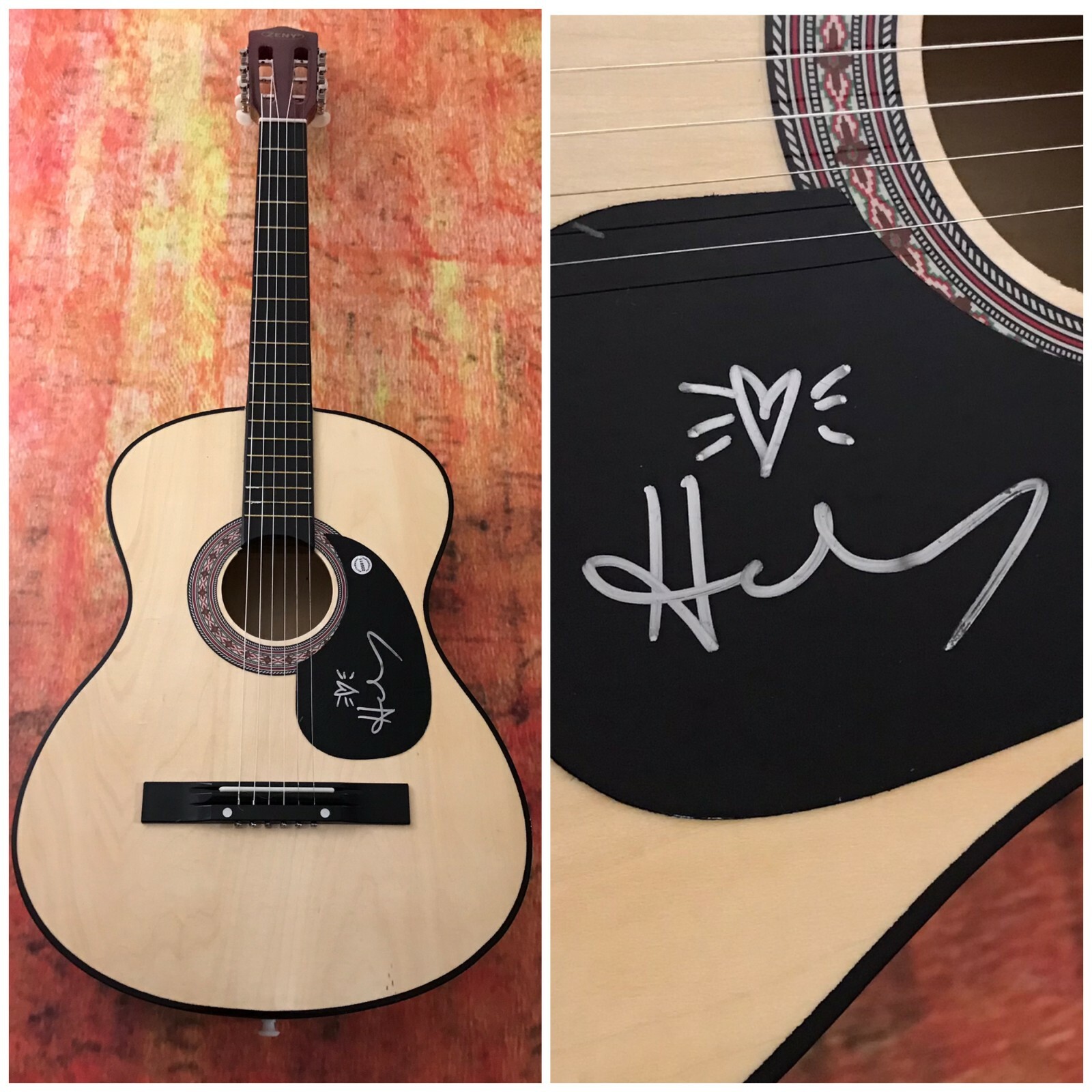 GFA All in Your Name Star * HEATHER MALONEY * Signed Acoustic Guitar H1 COA

