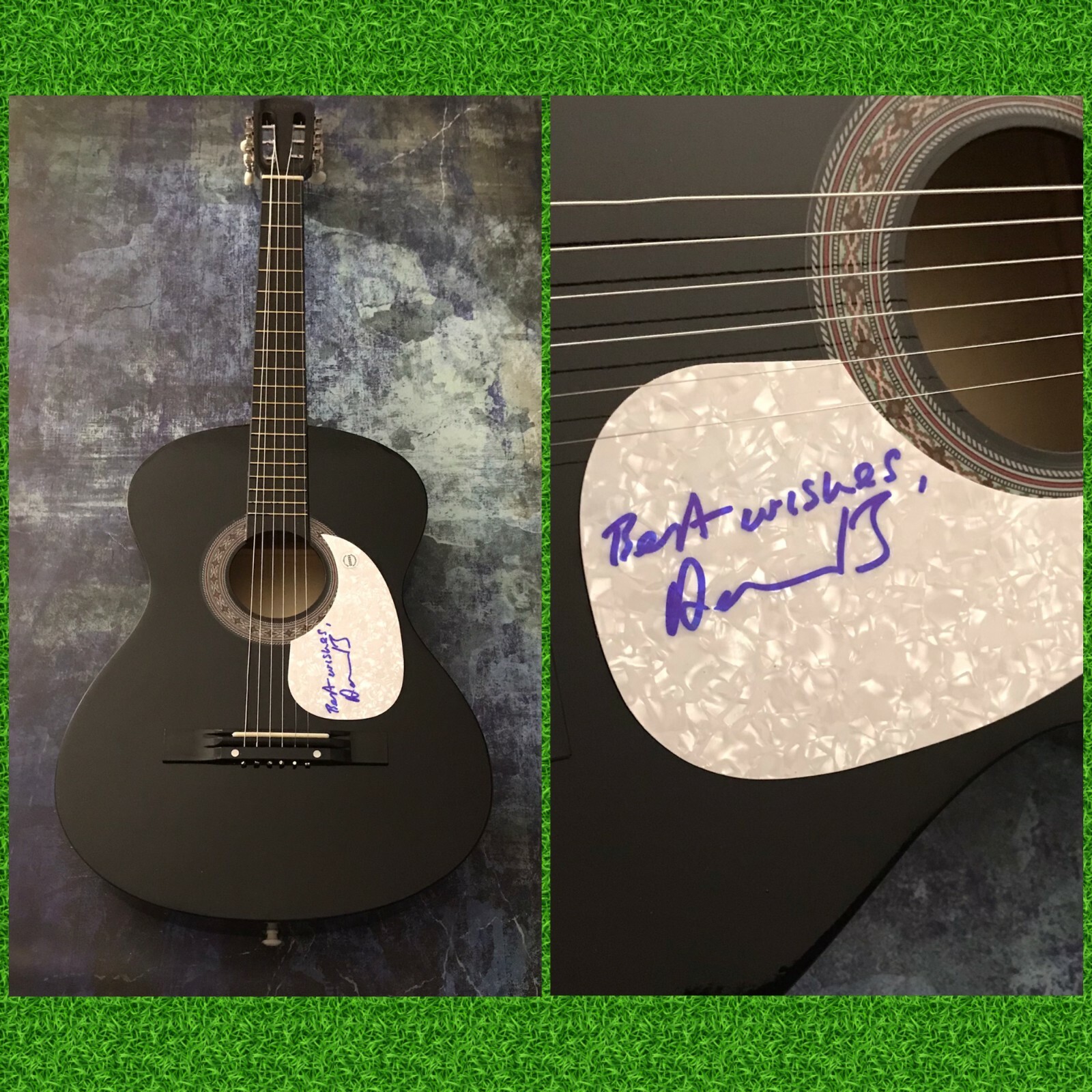 GFA Bauhaus Band Rock Star * DAVID J HASKINS * Signed Acoustic Guitar D1 COA
