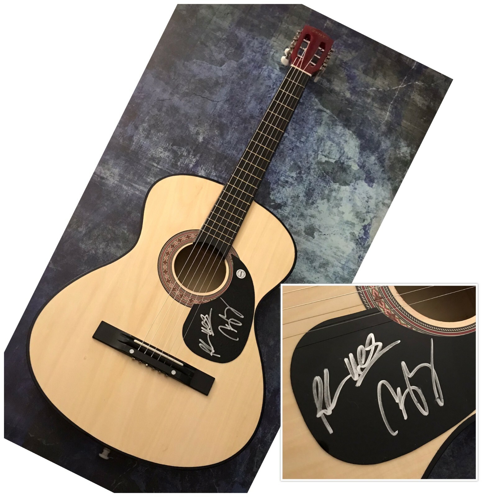 GFA Uncle Snap & Rooster Duo * THE LACS * Signed Acoustic Guitar L2 COA
