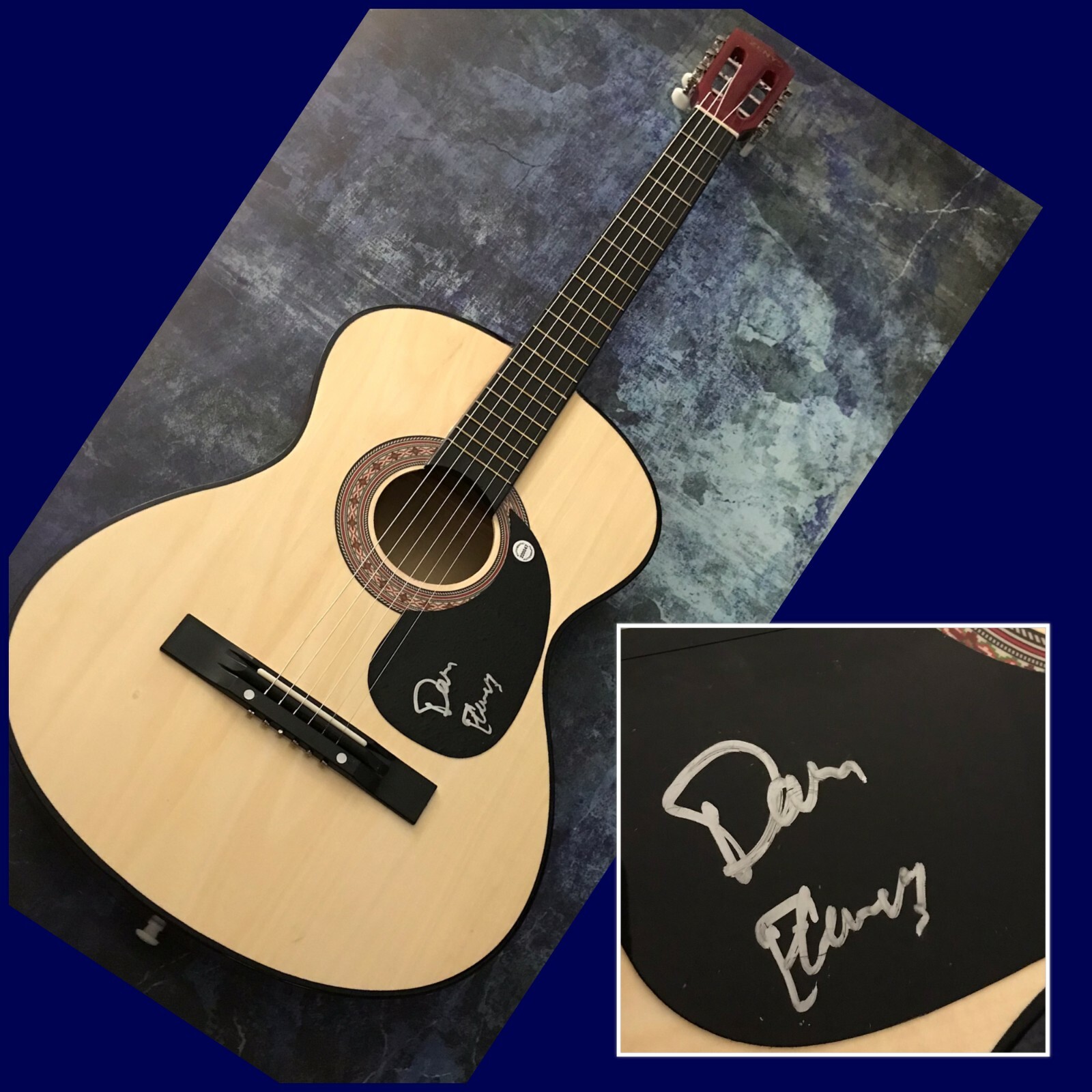 GFA Black Cowboys Folk Star * DOM FLEMONS * Signed Acoustic Guitar D4 COA
