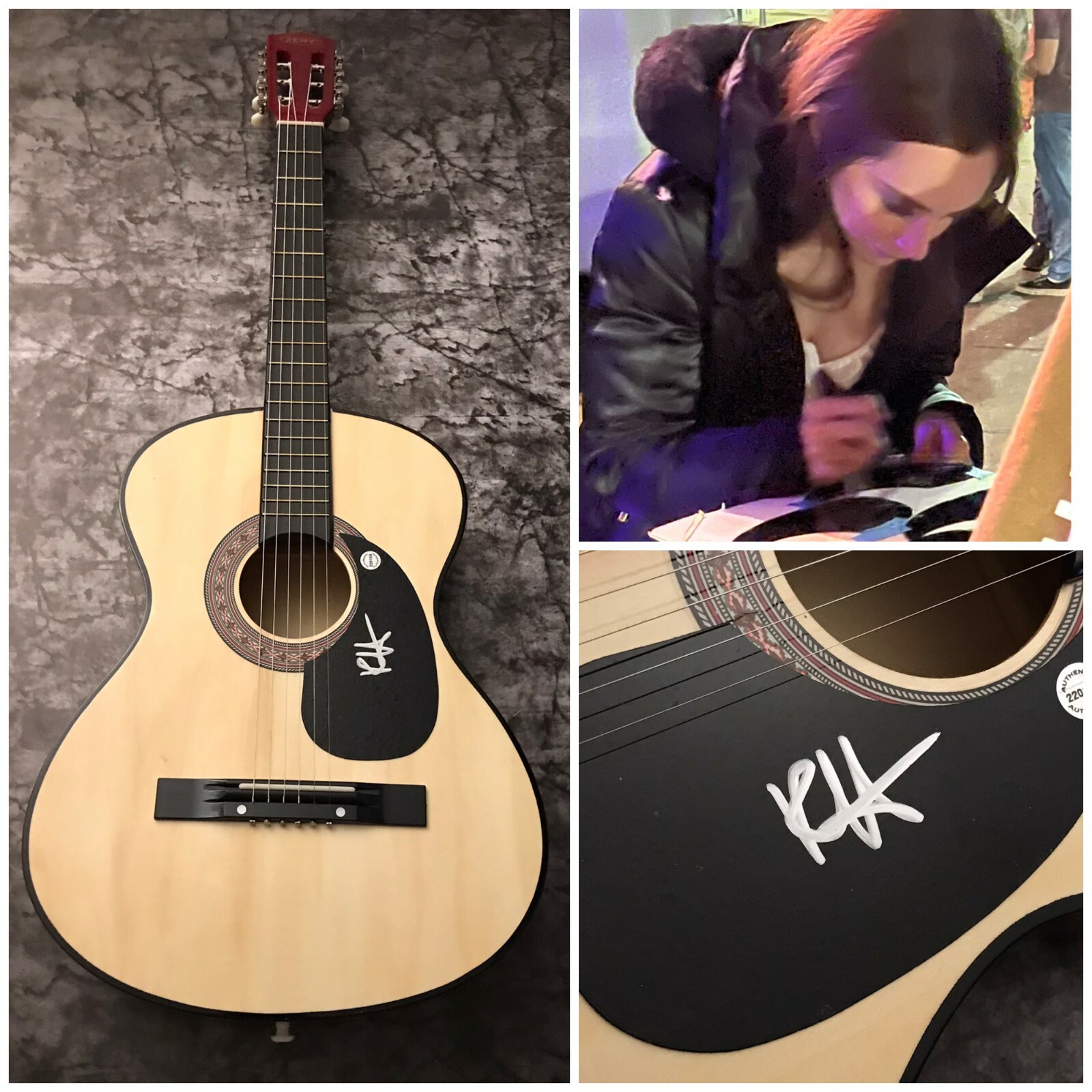 GFA Fire and How Lucky * RACHEL HORTER * Signed Acoustic Guitar PROOF R3 COA
