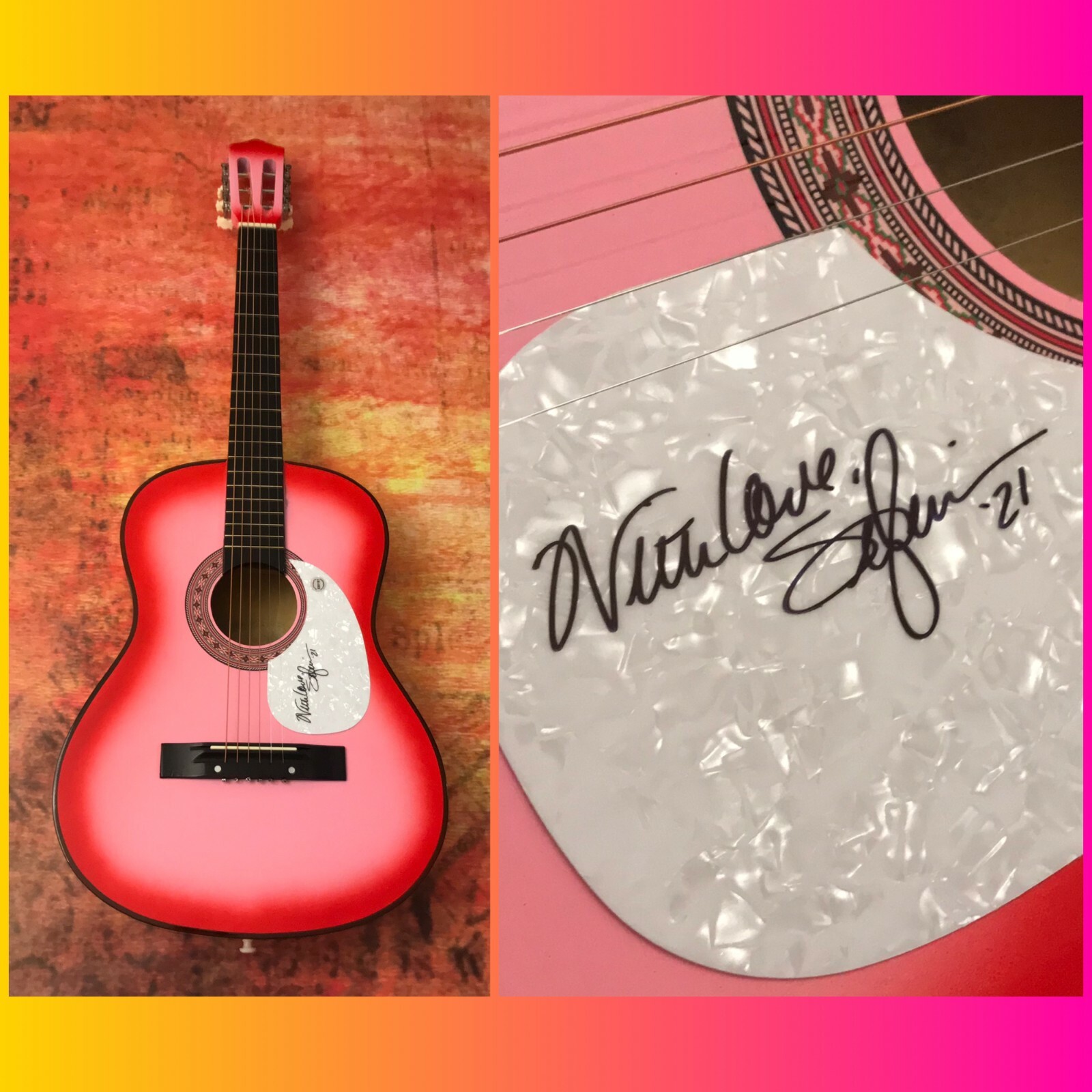 GFA Country Star Nobody Drifter * SYLVIA HUTTON * Signed Acoustic Guitar S3 COA
