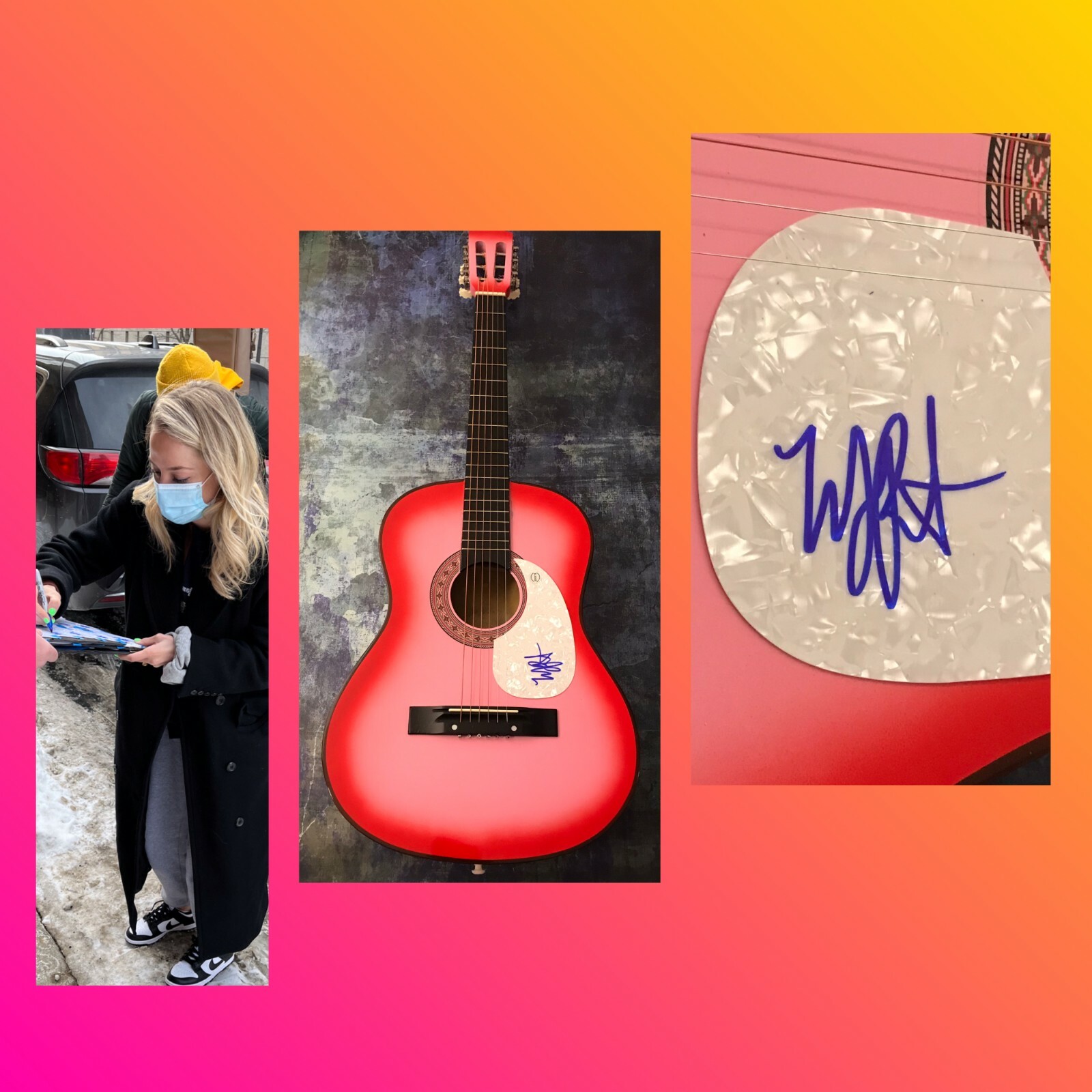 GFA Thinking 'Bout You * MACKENZIE PORTER * Signed Acoustic Guitar PROOF COA
