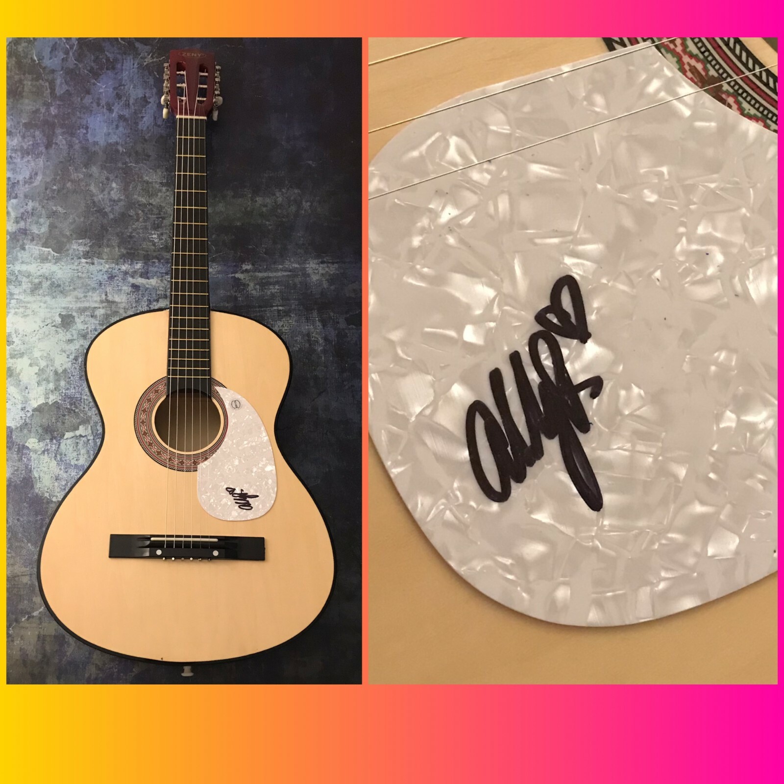 GFA Sanctuary Singer * ABBY ROBERTSON * Signed Acoustic Guitar PROOF A2 COA
