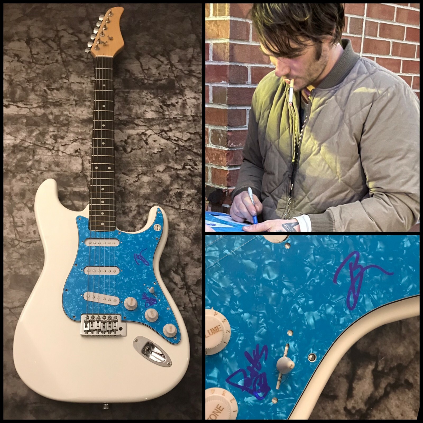 GFA Charles Michael Parks & Ben * ALL THEM WITCHES * Signed Electric Guitar COA