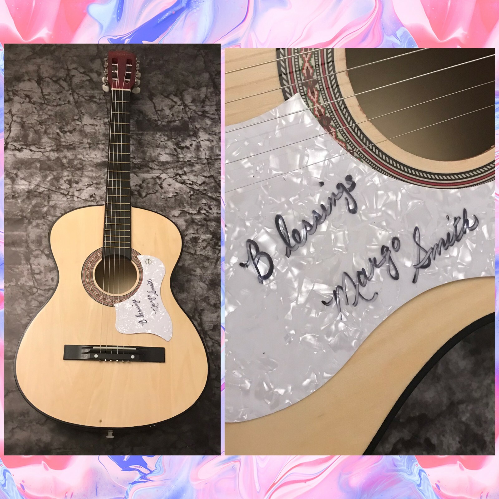 GFA Take My Breath Away * MARGO SMITH * Signed Acoustic Guitar M2 COA
