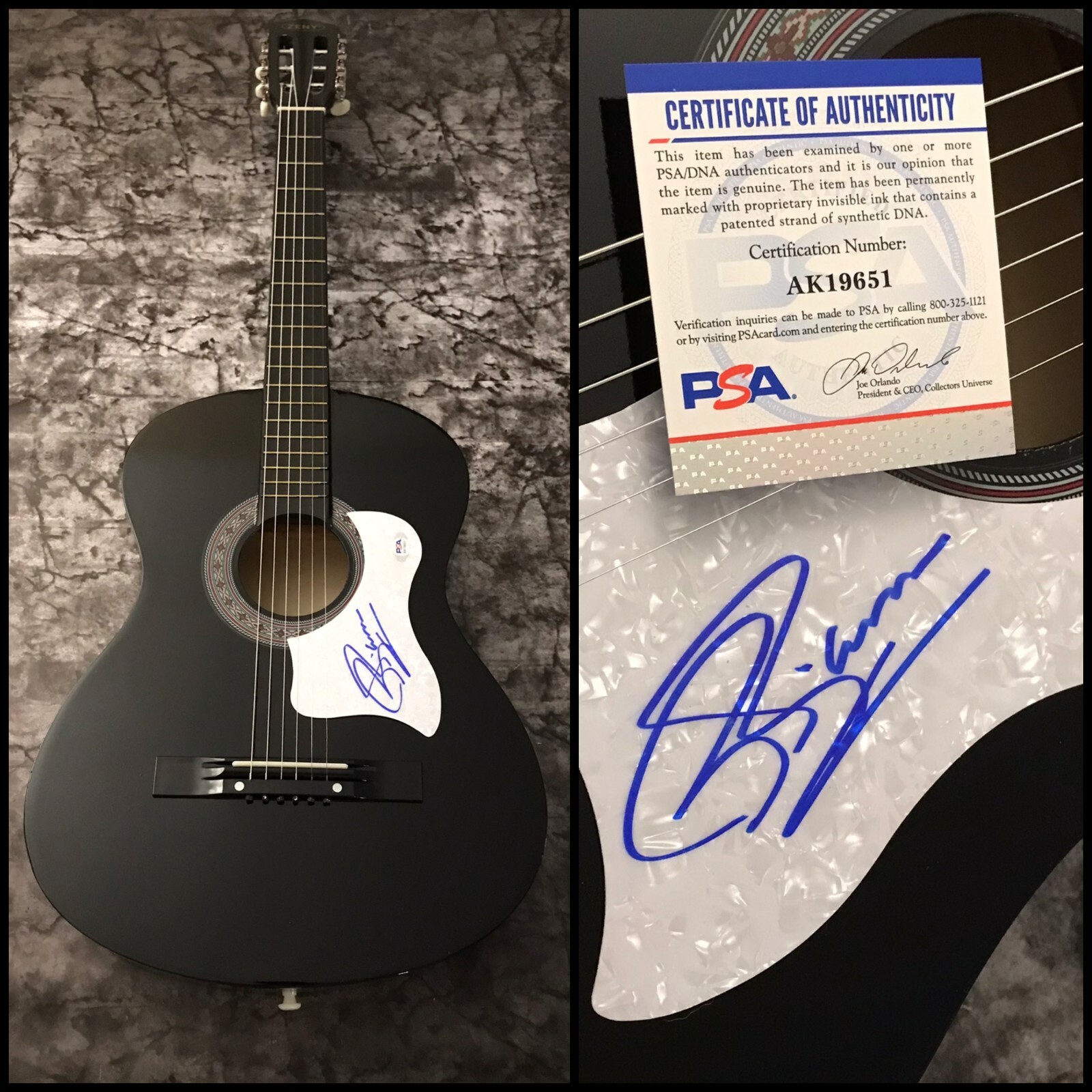 PSA Still & I Love You Hits * BILL ANDERSON * Signed Acoustic Guitar COA
