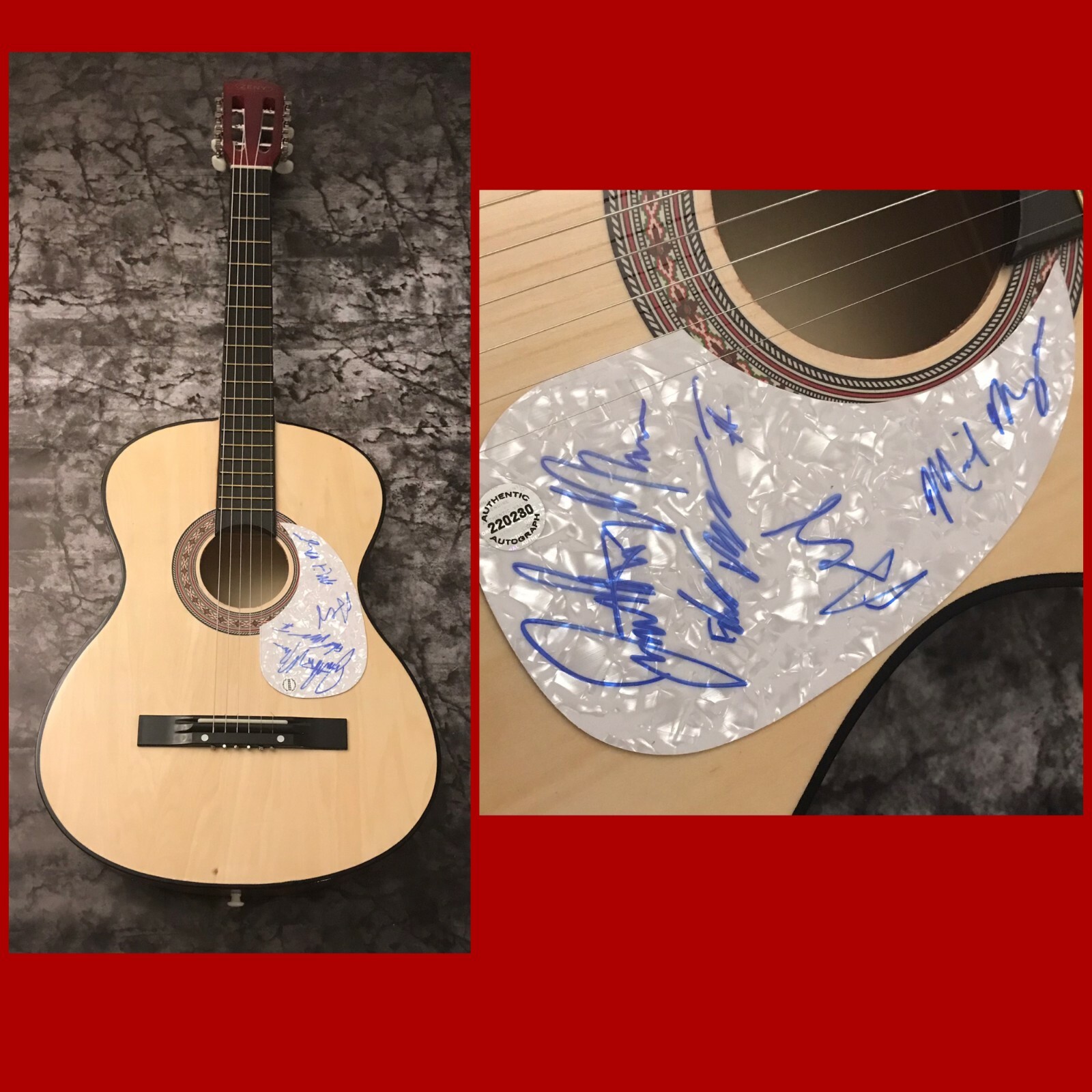 GFA Wildfire Don't Walk Away * THE HEAVY HOURS * Signed Band Acoustic Guitar COA
