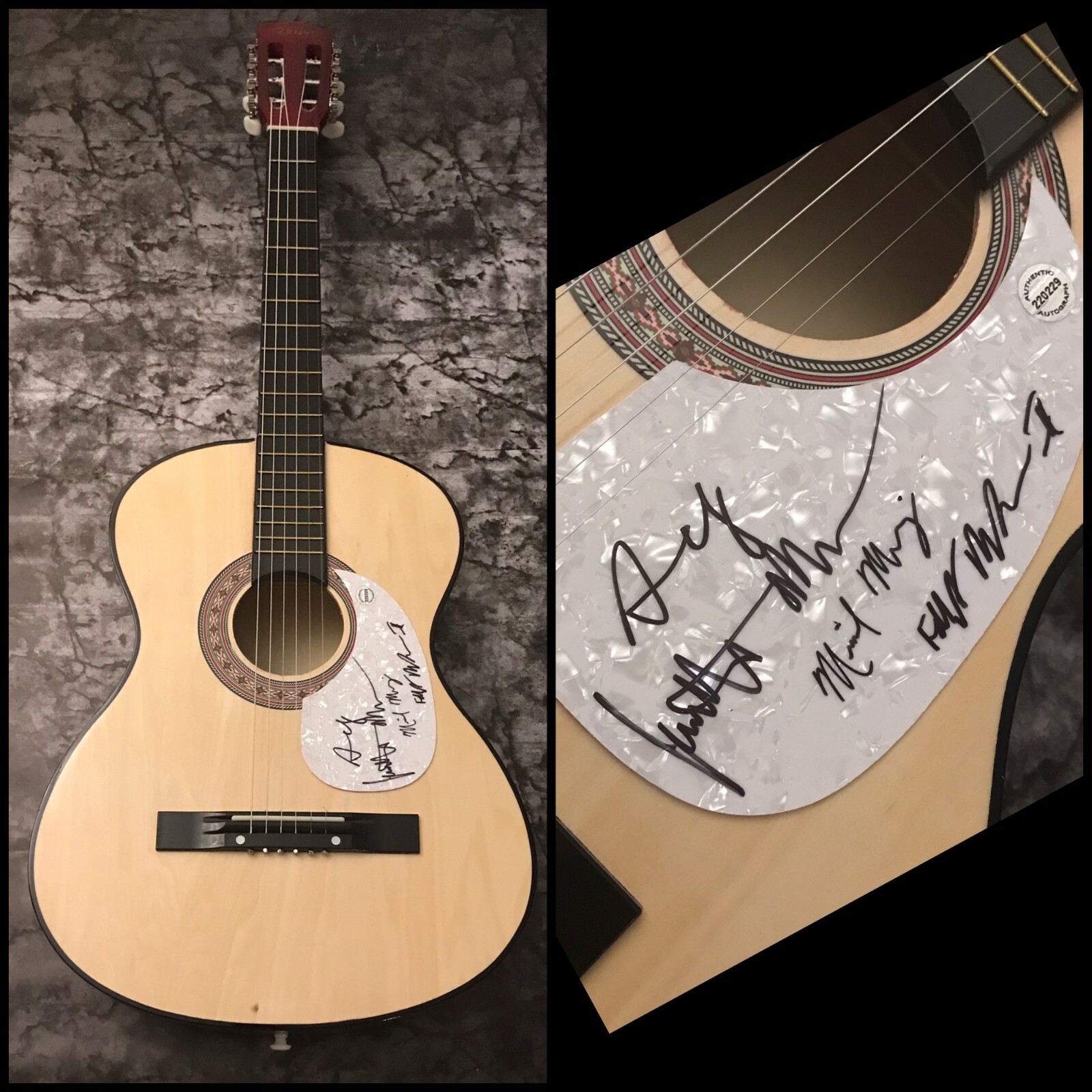 GFA Wildfire Don't Walk Away * THE HEAVY HOURS * Signed Acoustic Band Guitar COA
