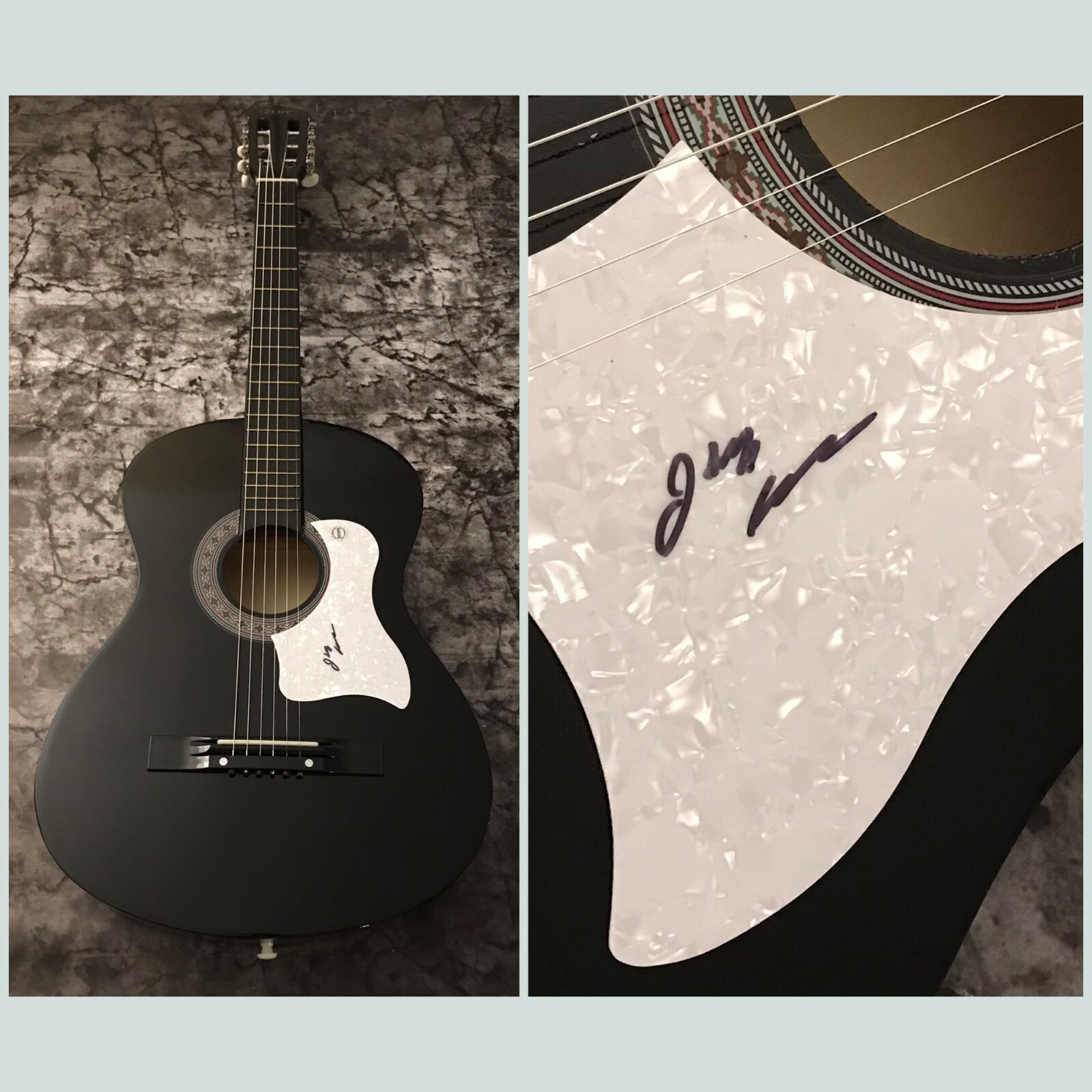 GFA Lookin' for Love Star * JOHNNY LEE * Signed Acoustic Guitar COA

