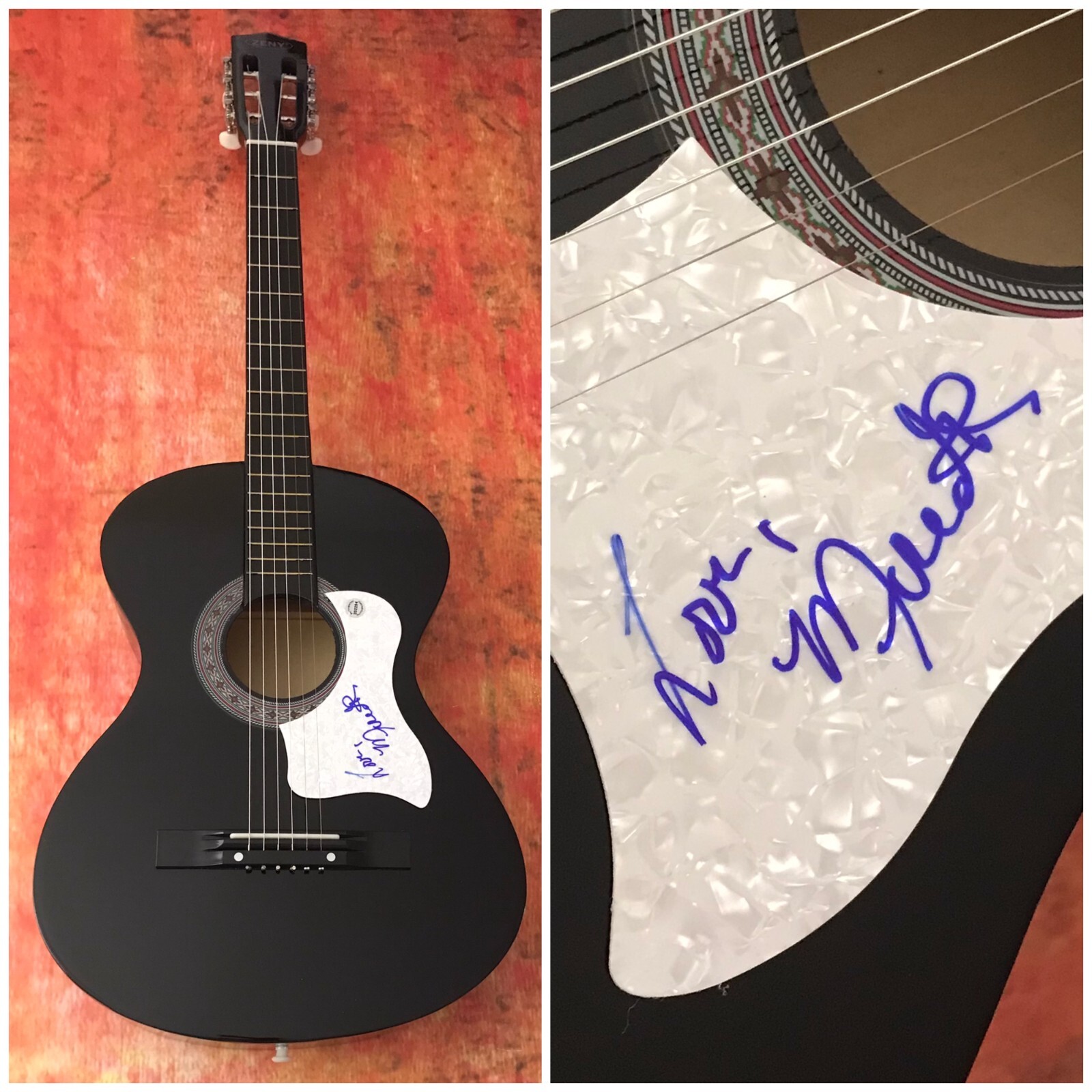 GFA Blurring the Edges Bitch * MEREDITH BROOK * Signed Acoustic Guitar PROOF COA
