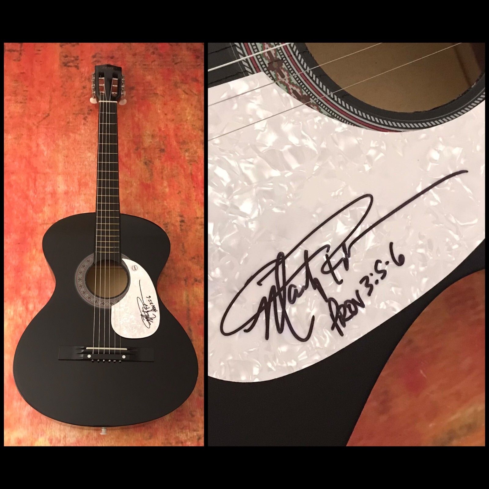 GFA Shenandoah Two Dozen Roses * MARTY RAYBON * Signed Acoustic Guitar MR3 COA
