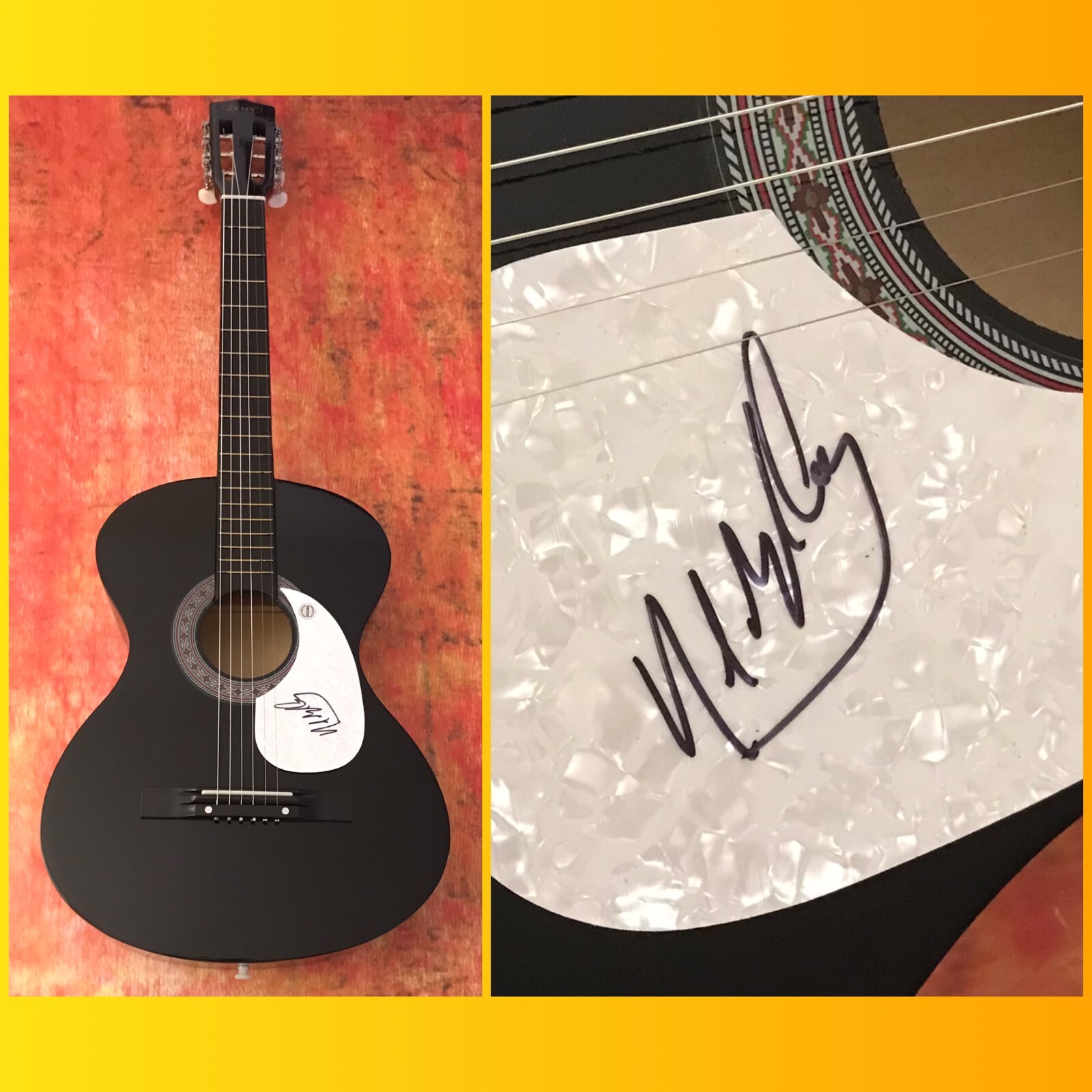 GFA WINK COUNTRY LEGEND * NEAL MCCOY * SIGNED ACOUSTIC GUITAR N9 COA COLLECTIBLE MEMORABILIA