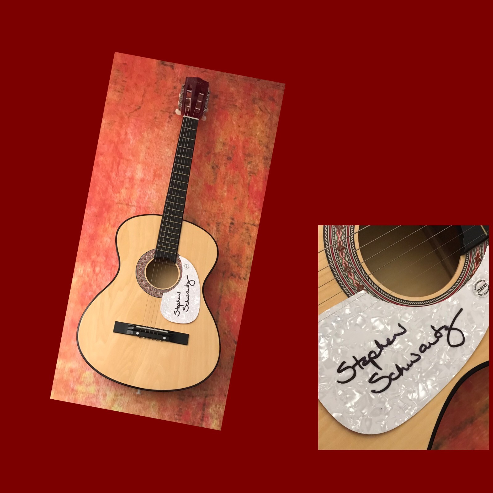 GFA Wicked & Pippin Composer * STEPHEN SCHWARTZ * Signed Acoustic Guitar S4 COA

