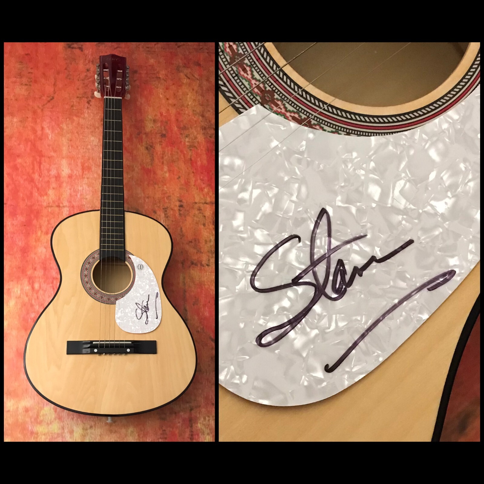 GFA I'm Easy to Love * STAN HITCHCOCK * Signed Acoustic Guitar S2 COA
