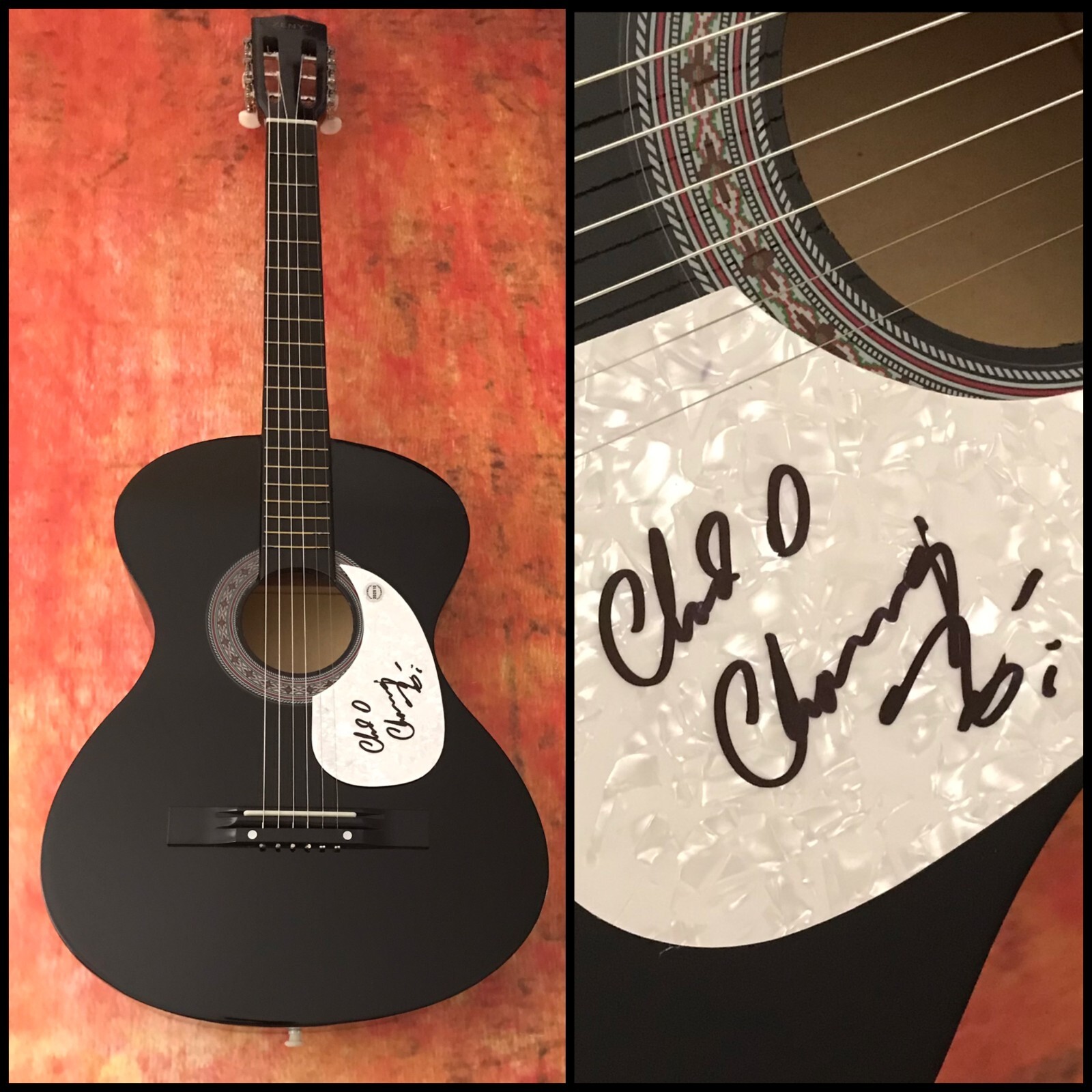 GFA Nirvana Drummer Bleach * CHAD CHANNING * Signed Acoustic Guitar C3 COA
