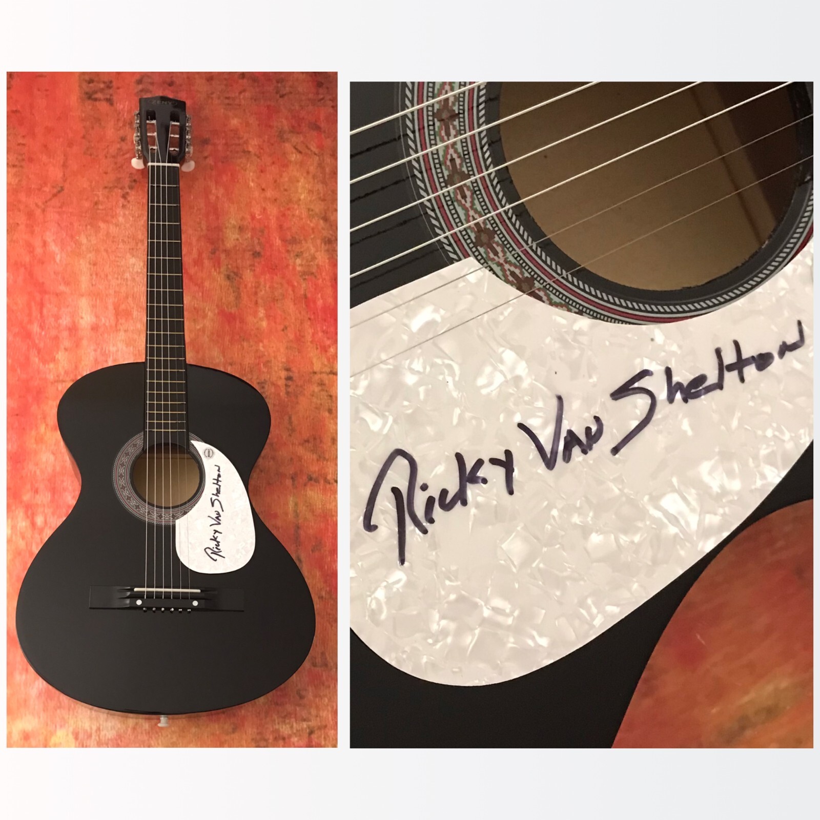 GFA From a Jack to a King * RICKY VAN SHELTON * Signed Acoustic Guitar COA
