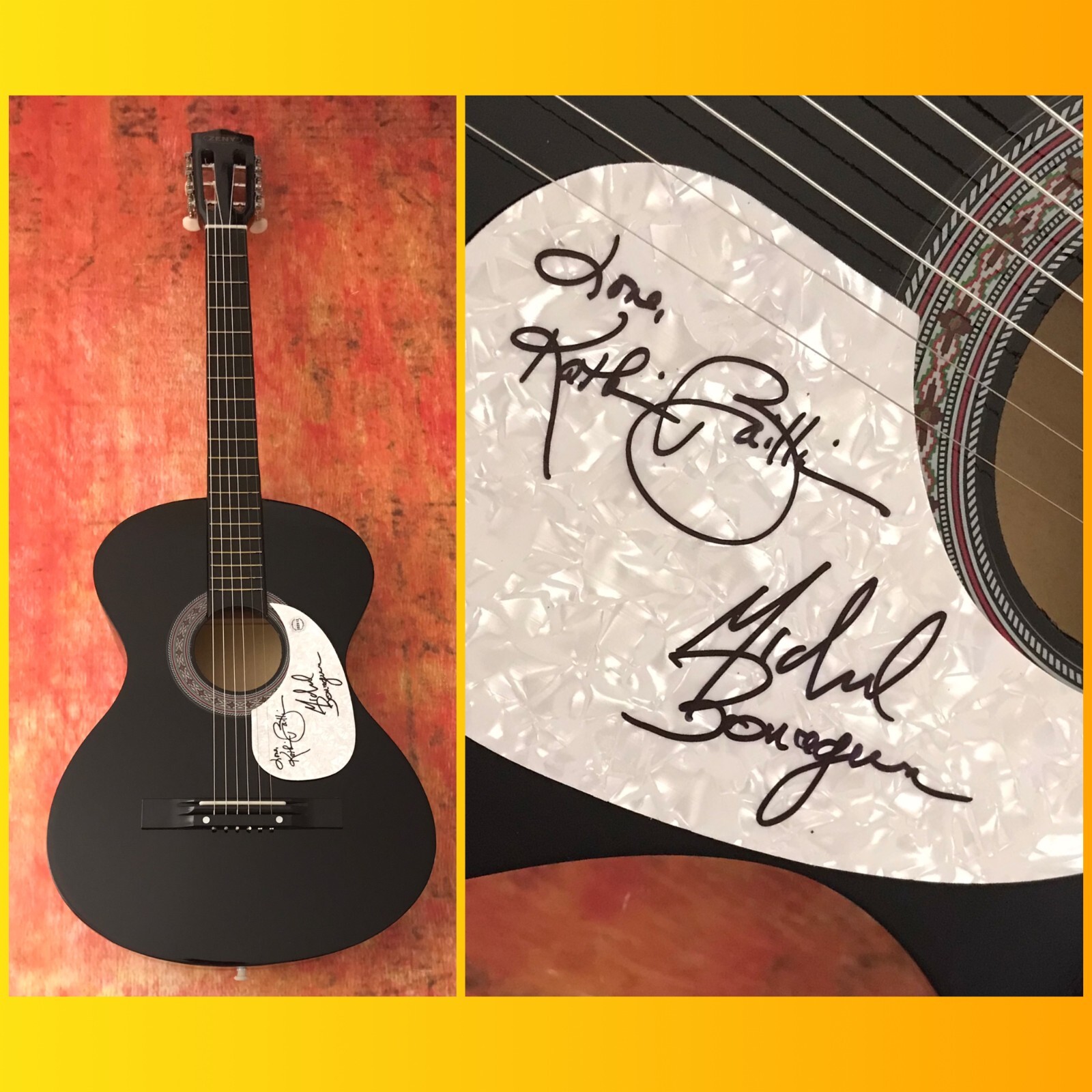 GFA Kathie & Michael Bonagura * BAILLIE & THE BOYS * Signed Acoustic Guitar COA
