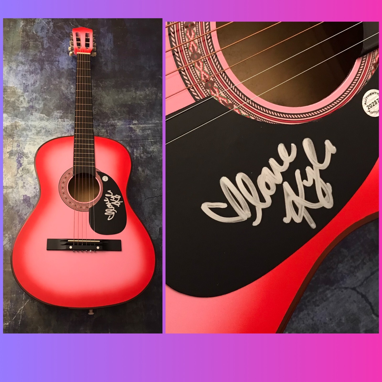 GFA Break Things Country Star * KYLIE MORGAN * Signed Acoustic Guitar K2 COA

