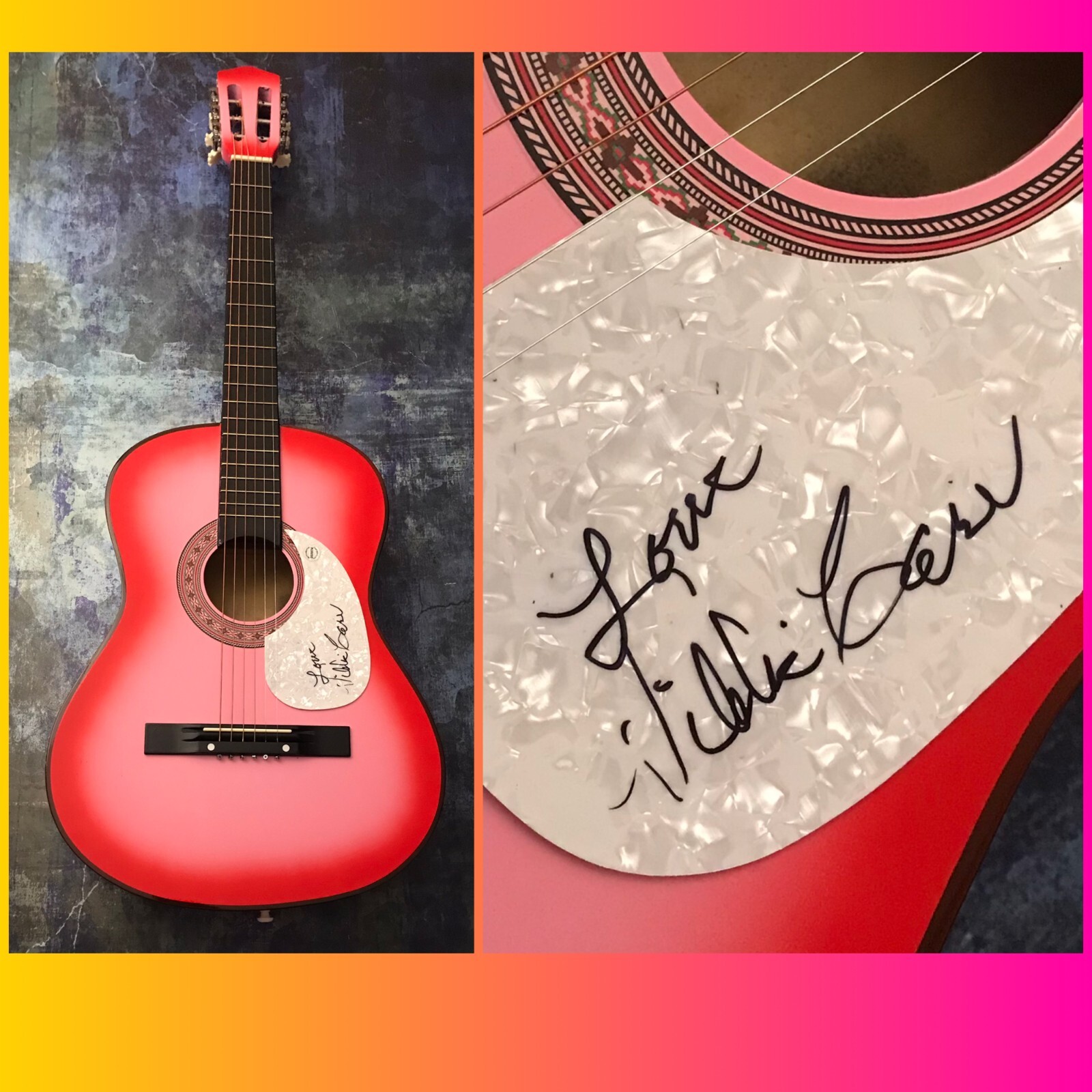 GFA It Must Be Him Star * VIKKI CARR* Signed Acoustic Guitar COA
