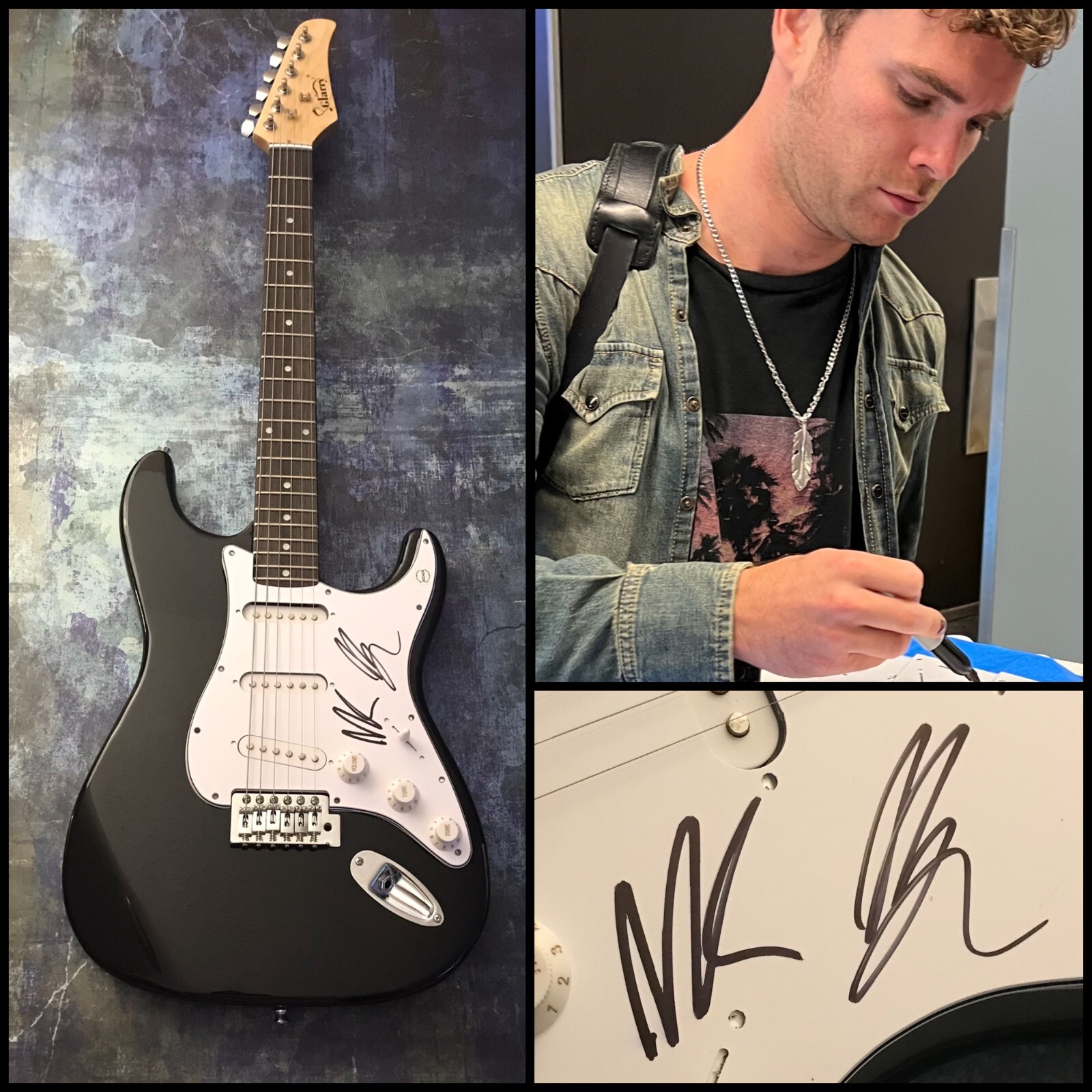 GFA Figure it Out Mike & Matt * ROYAL BLOOD * Band Signed Electric Guitar COA
