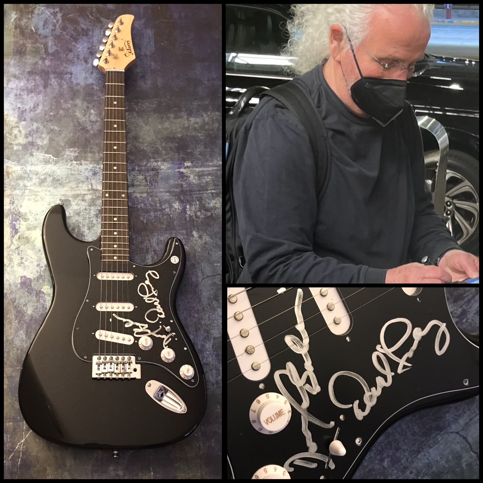 GFA David Freiberg x2 Band * JEFFERSON STARSHIP * Signed Electric Guitar COA
