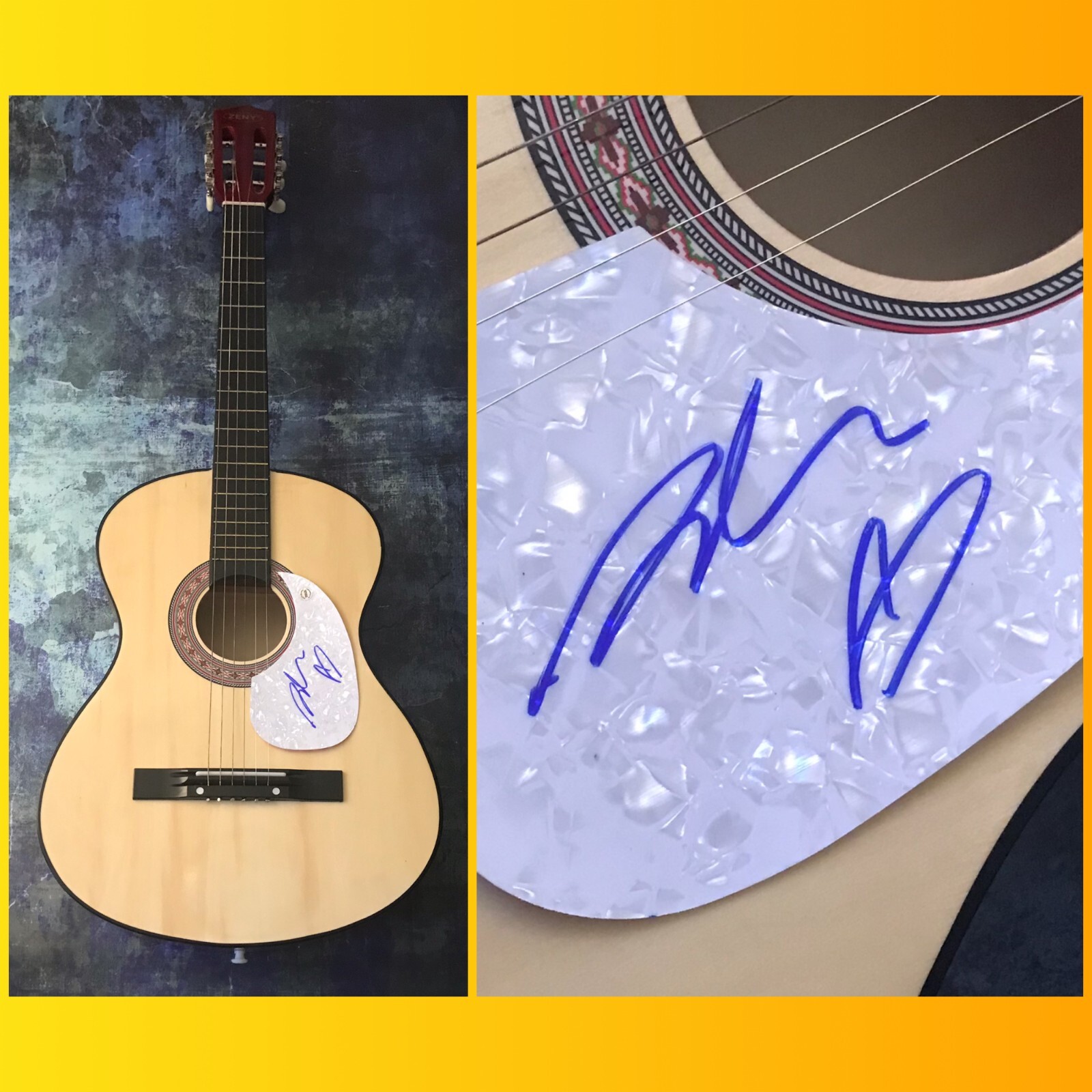 GFA Indiana Small Talk Caroline * BRISTON MARONEY * Signed Acoustic Guitar COA