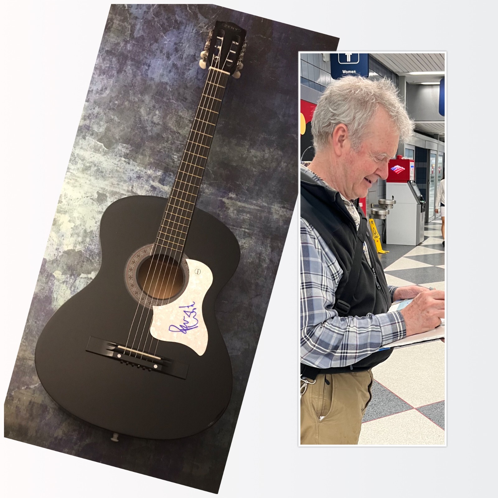 GFA Caravan of Dreams Star * PETER WHITE * Signed Acoustic Guitar PROOF P3 COA
