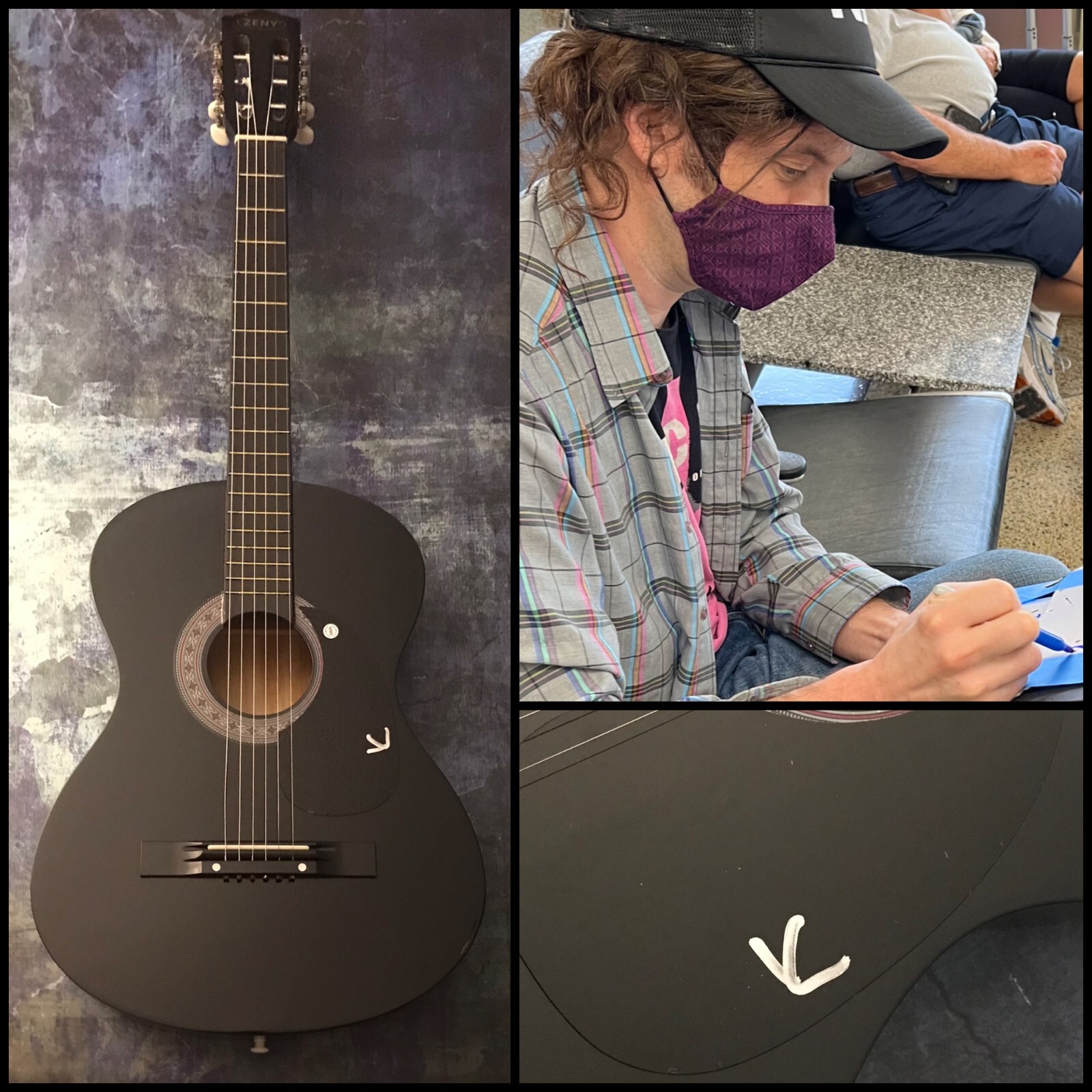 GFA Pretty Pimpin Star * KURT VILE * Signed Acoustic Guitar PROOF K1 COA
