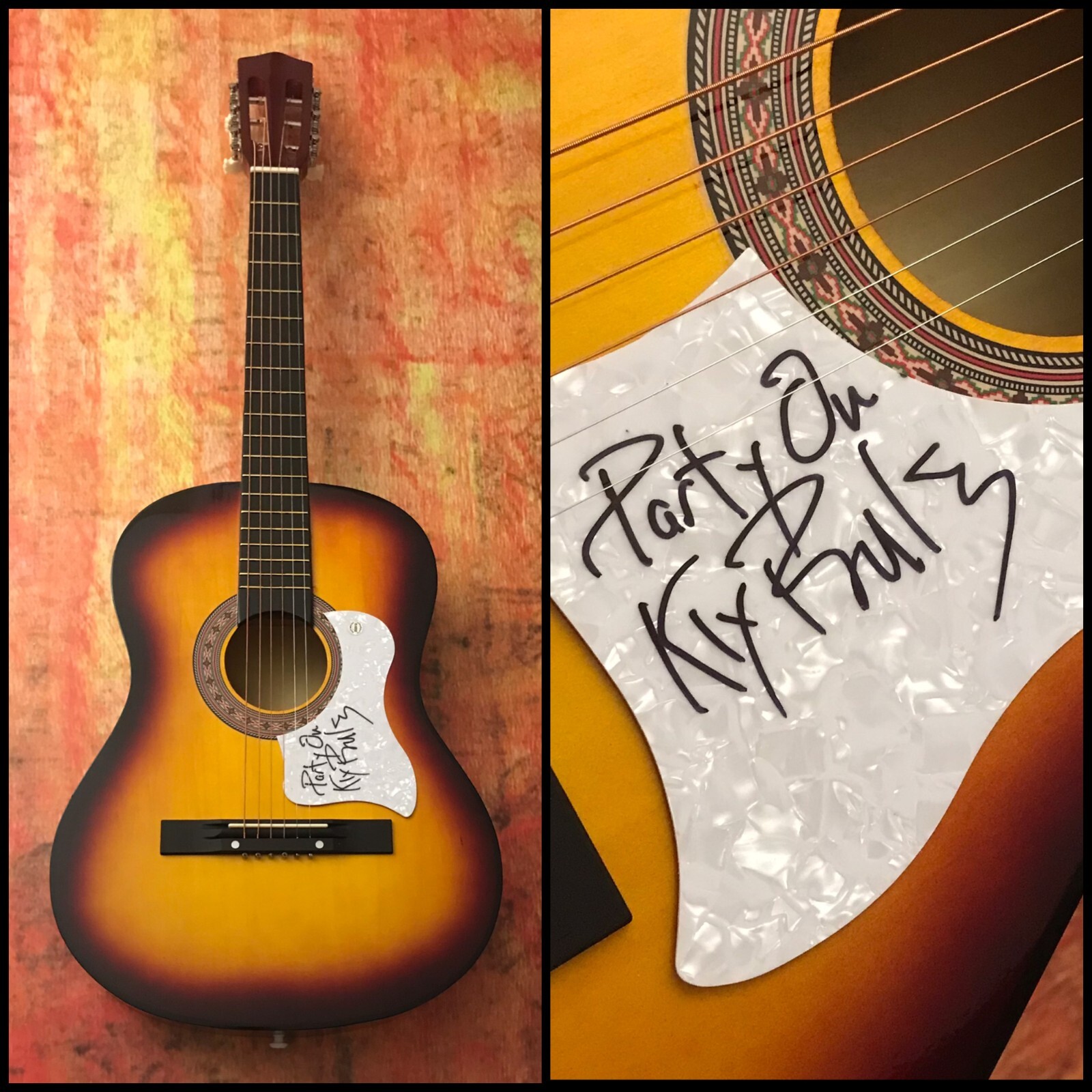GFA Brooks & Dunn Band * KIX BROOKS * Signed Acoustic Guitar K6 COA
