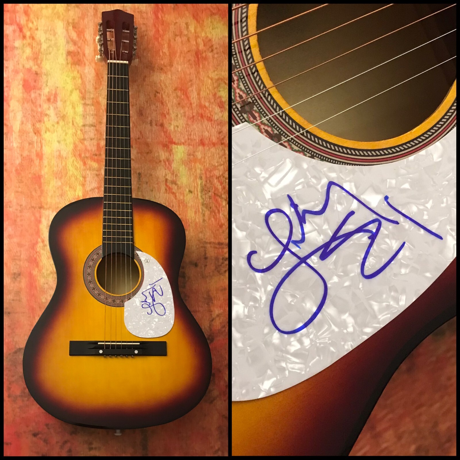 GFA What Happens in a Small Town * LINDSAY ELL * Signed Acoustic Guitar COA
