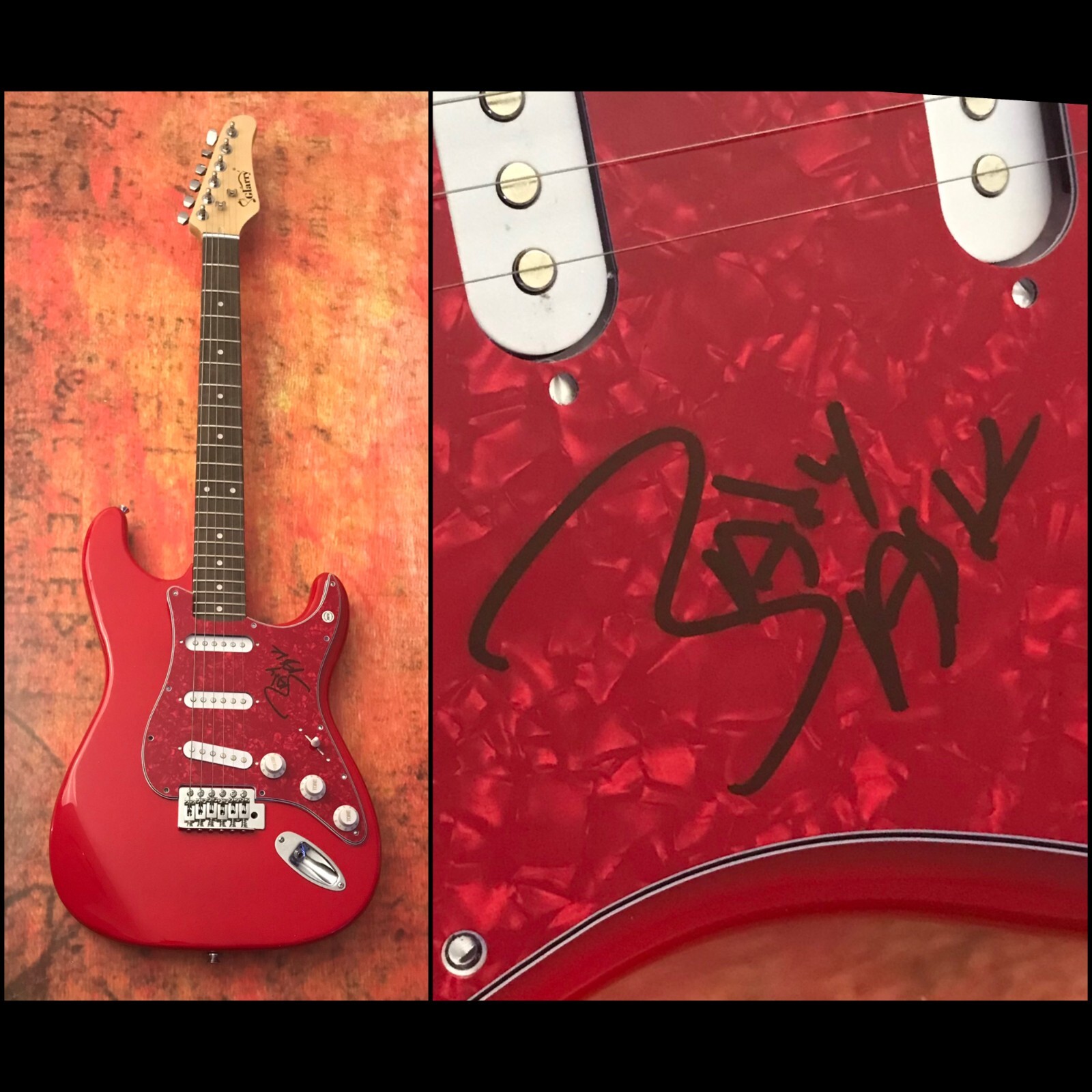 GFA Savage Dreams Suga Suga * BABY BASH * Signed Electric Guitar PROOF B4 COA