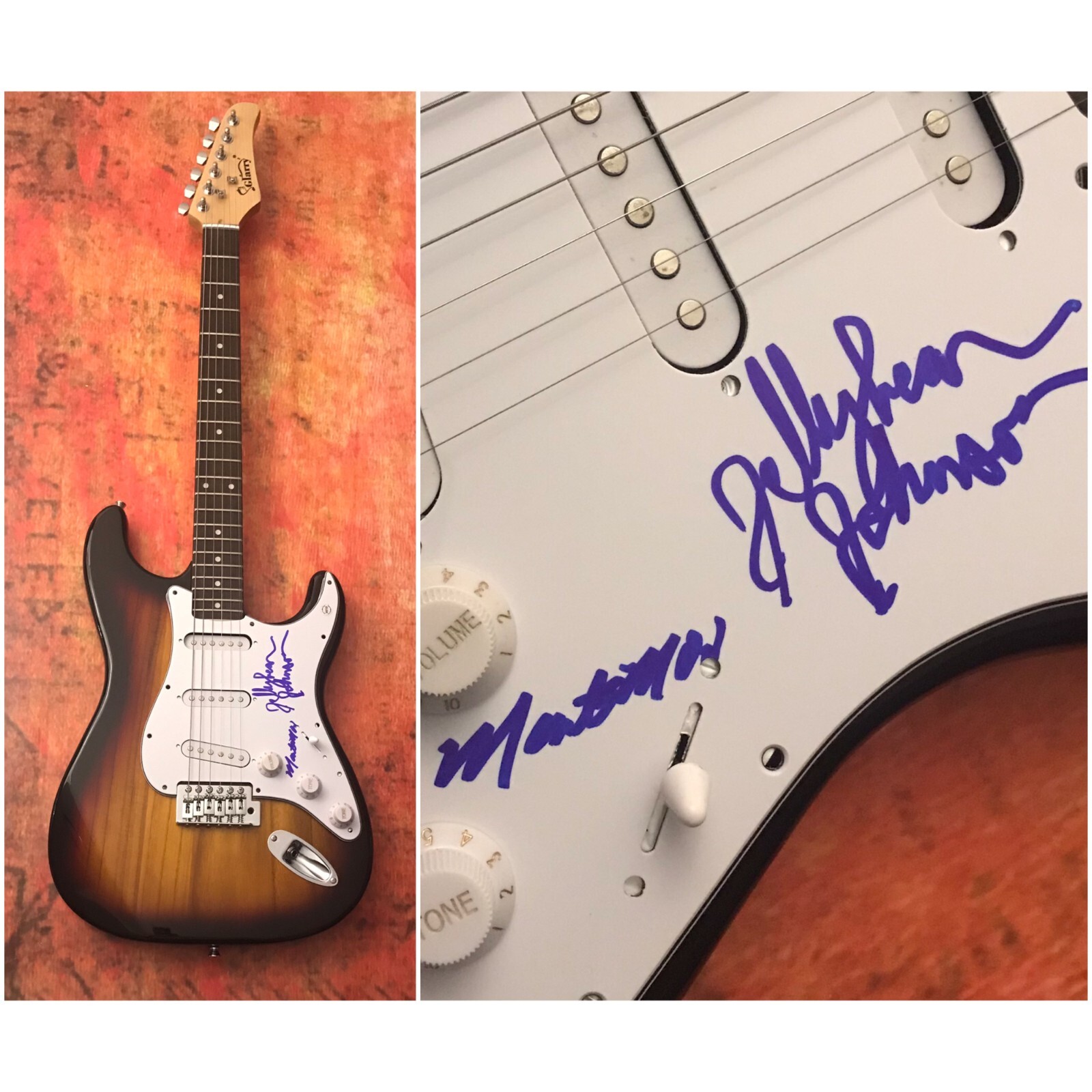 GFA Jellybean and Monte x2 Band * THE TIME * Signed Electric Guitar PROOF COA