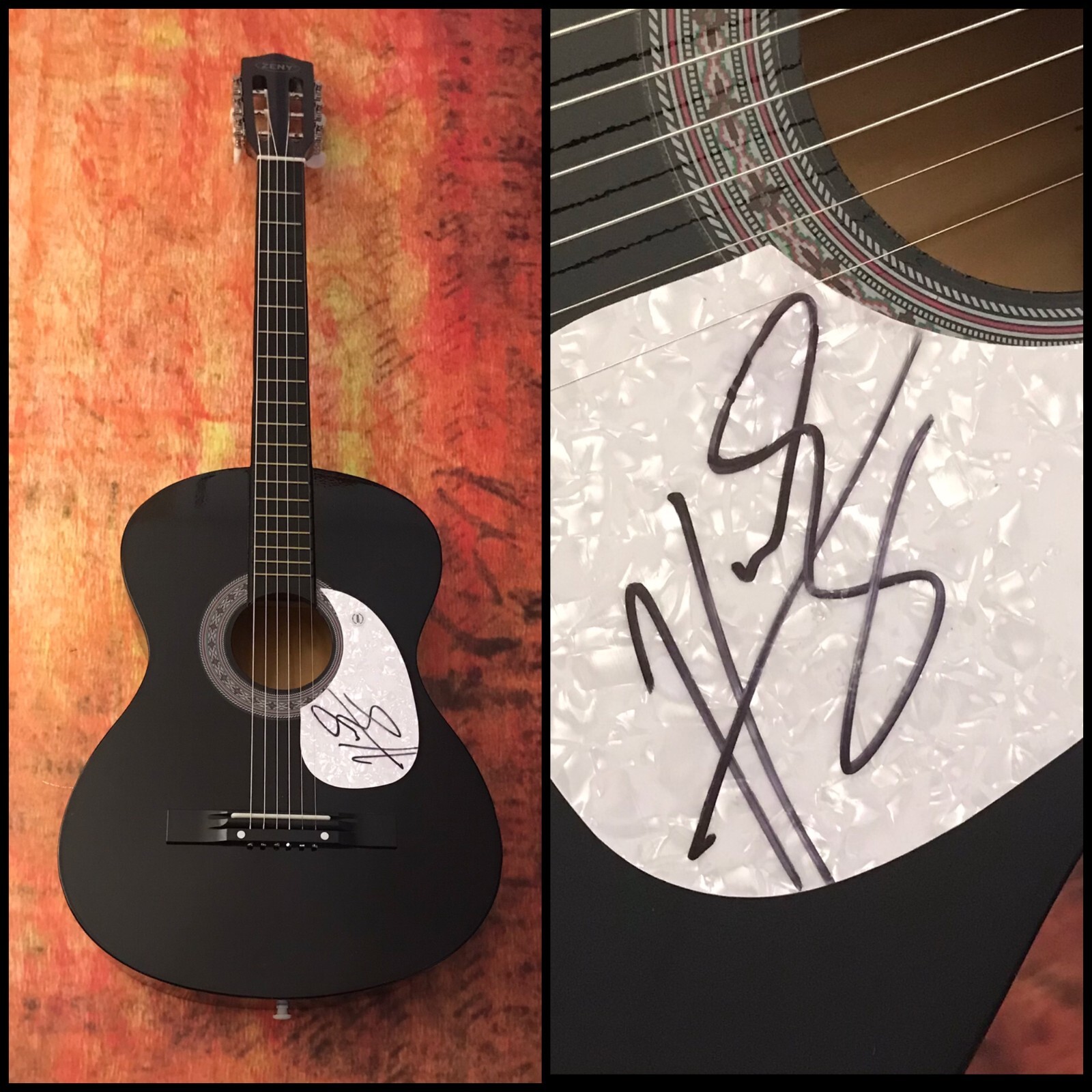 GFA I Want Crazy Country * HUNTER HAYES * Signed Acoustic Guitar PROOF H4 COA
