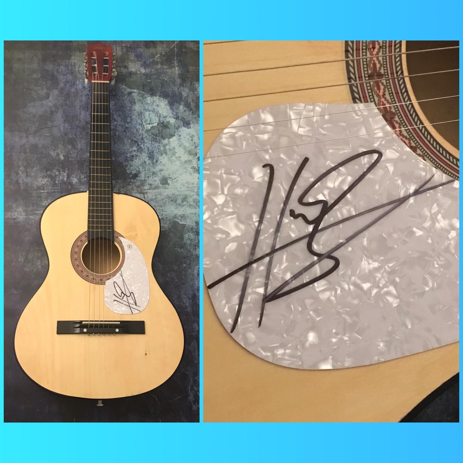GFA I Want Crazy Country * HUNTER HAYES * Signed Acoustic Guitar PROOF LA3 COA

